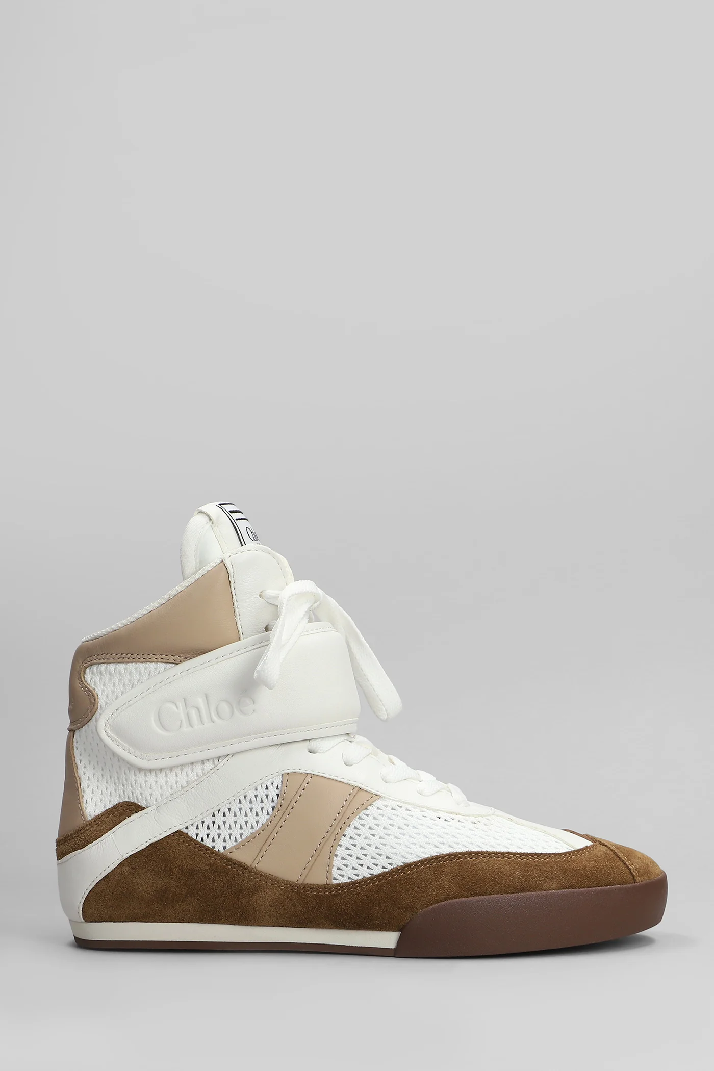 Kick Sneakers in white Suede and fabric