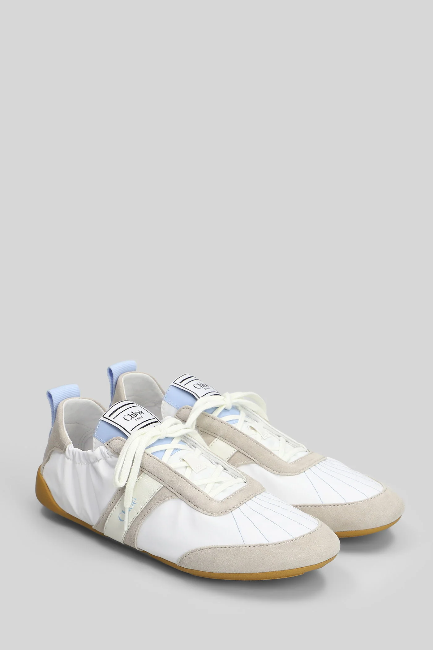 Kick Sneakers in white suede and leather - Image 2