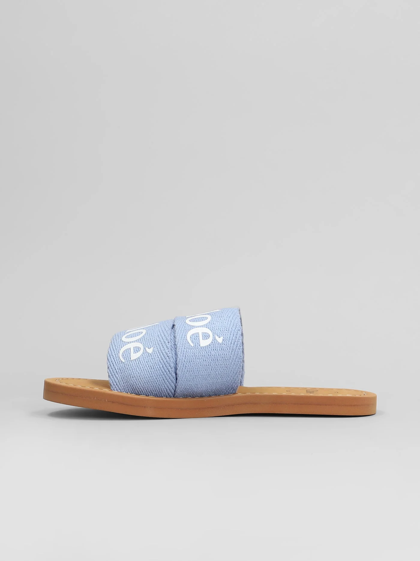 Flats in blue cotton - Image 3