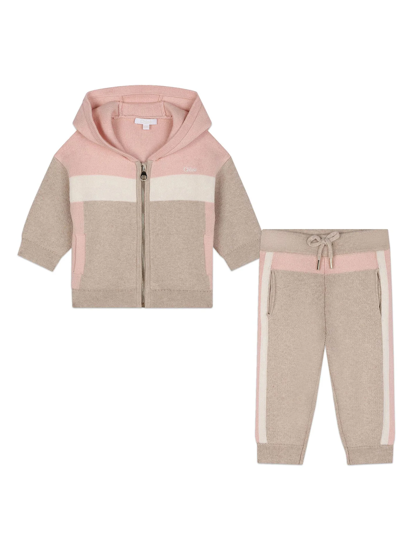 Jumpsuit in beige cotton