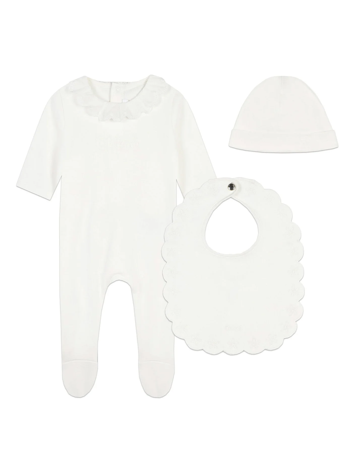 Jumpsuit in white cotton