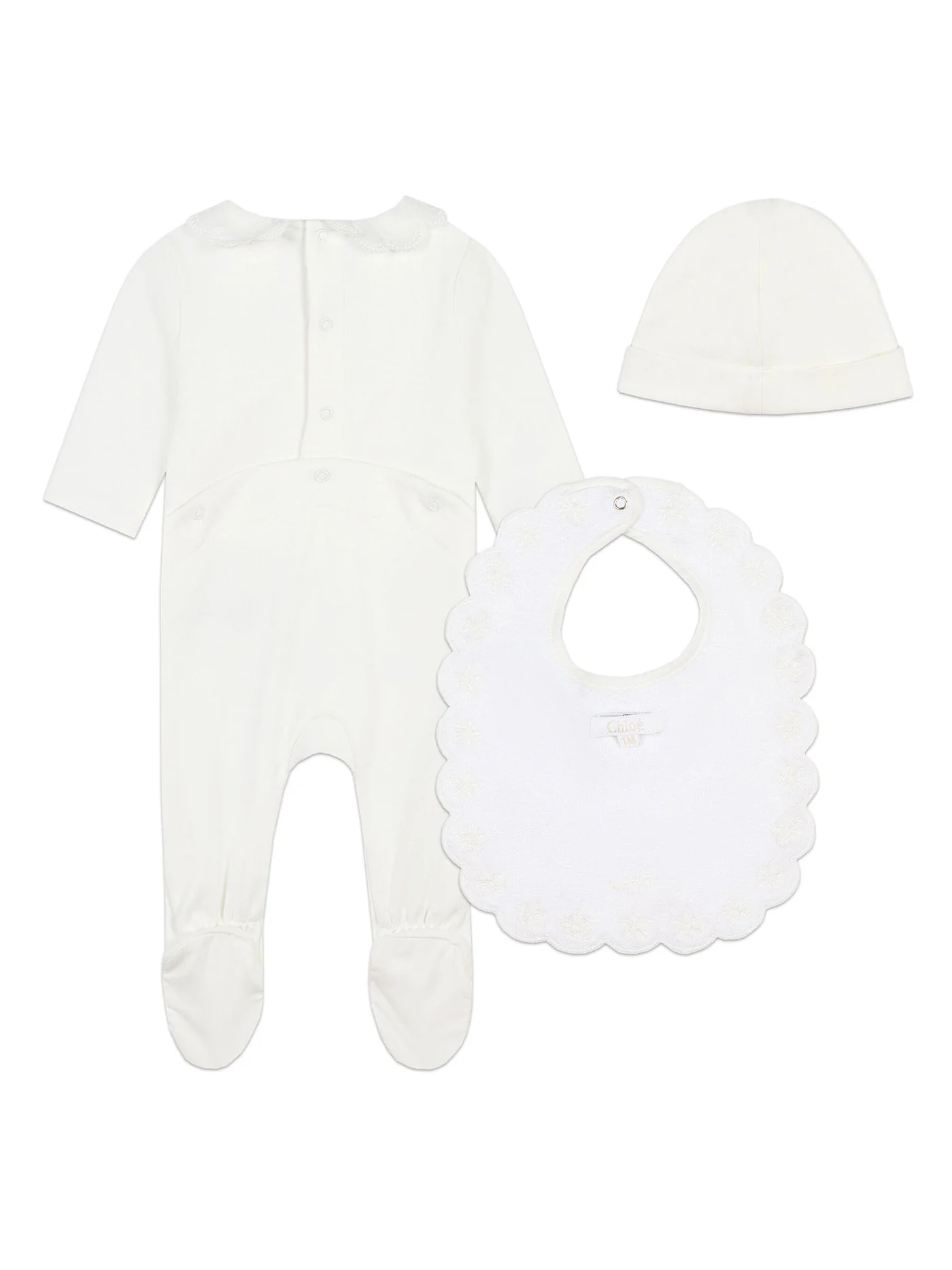 Jumpsuit in white cotton - Image 2