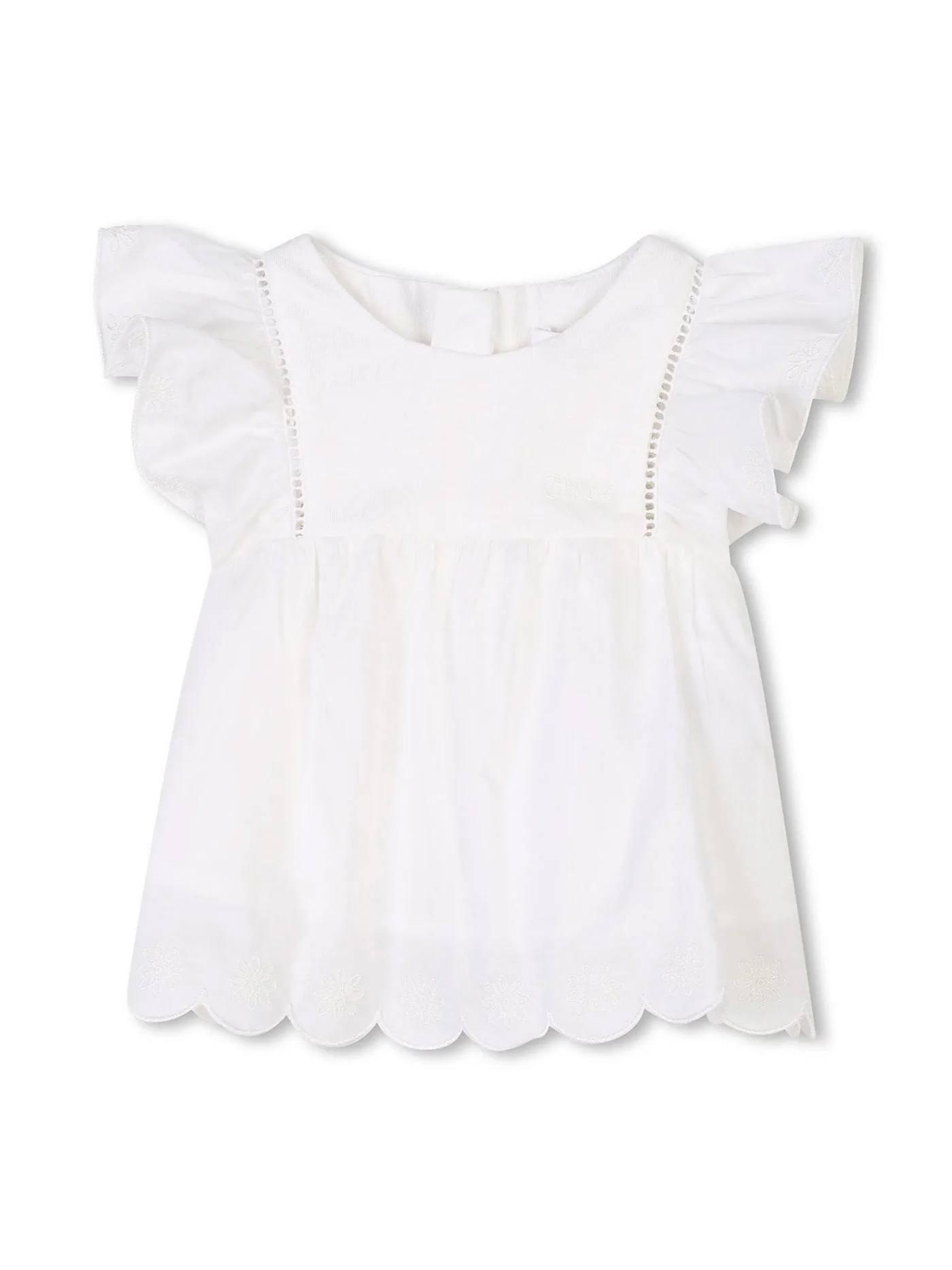 Jumpsuit in white cotton - Image 3