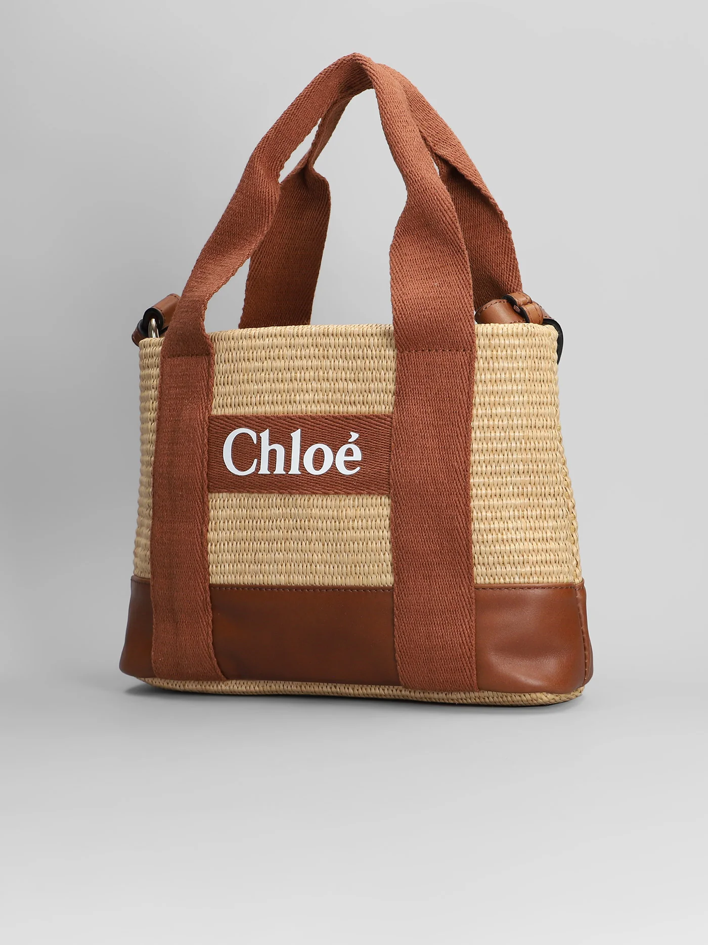 Tote in beige cotton - Image 2