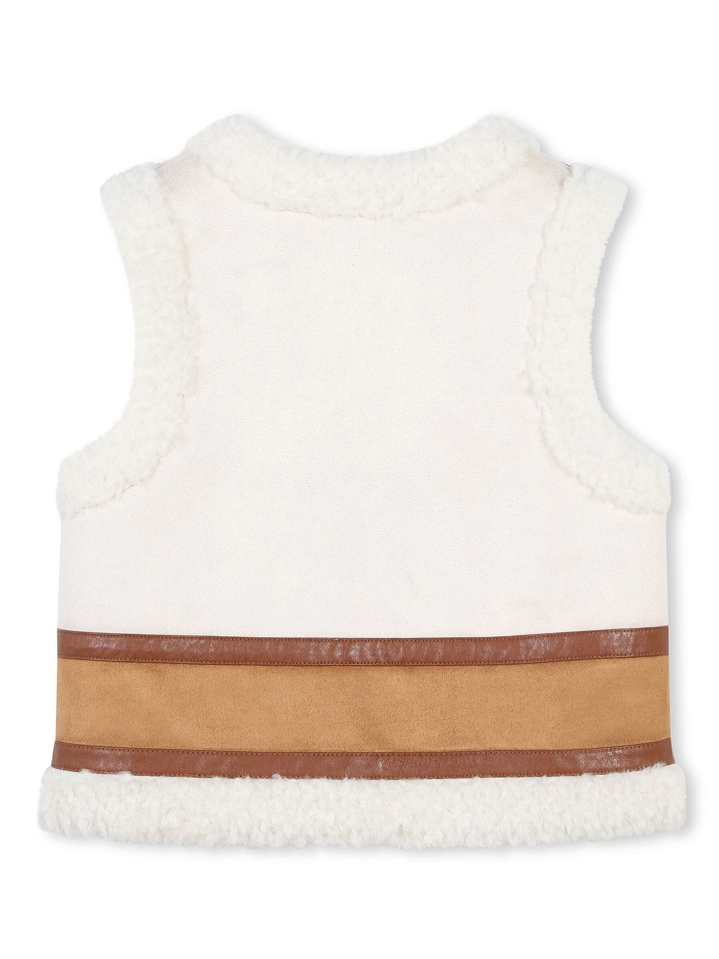 Vest in beige polyester - Image 2