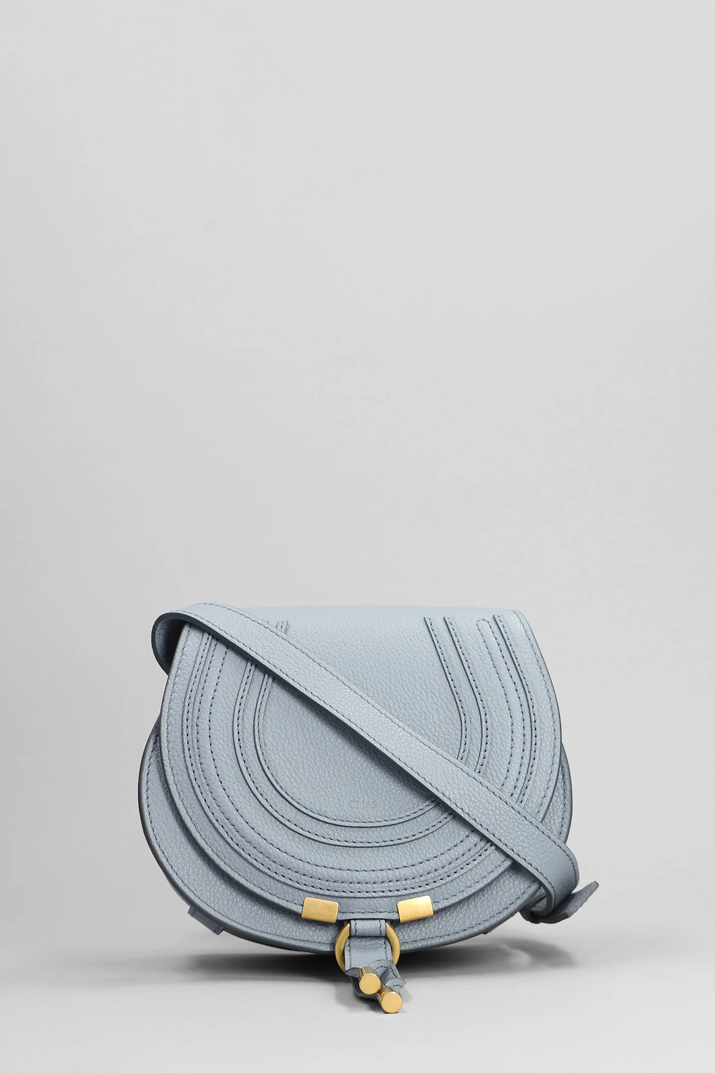 Mercie Shoulder bag in cyan leather