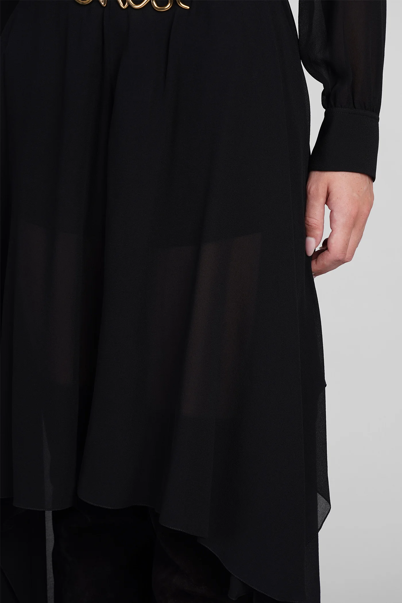 Shorts in black silk - Image 5