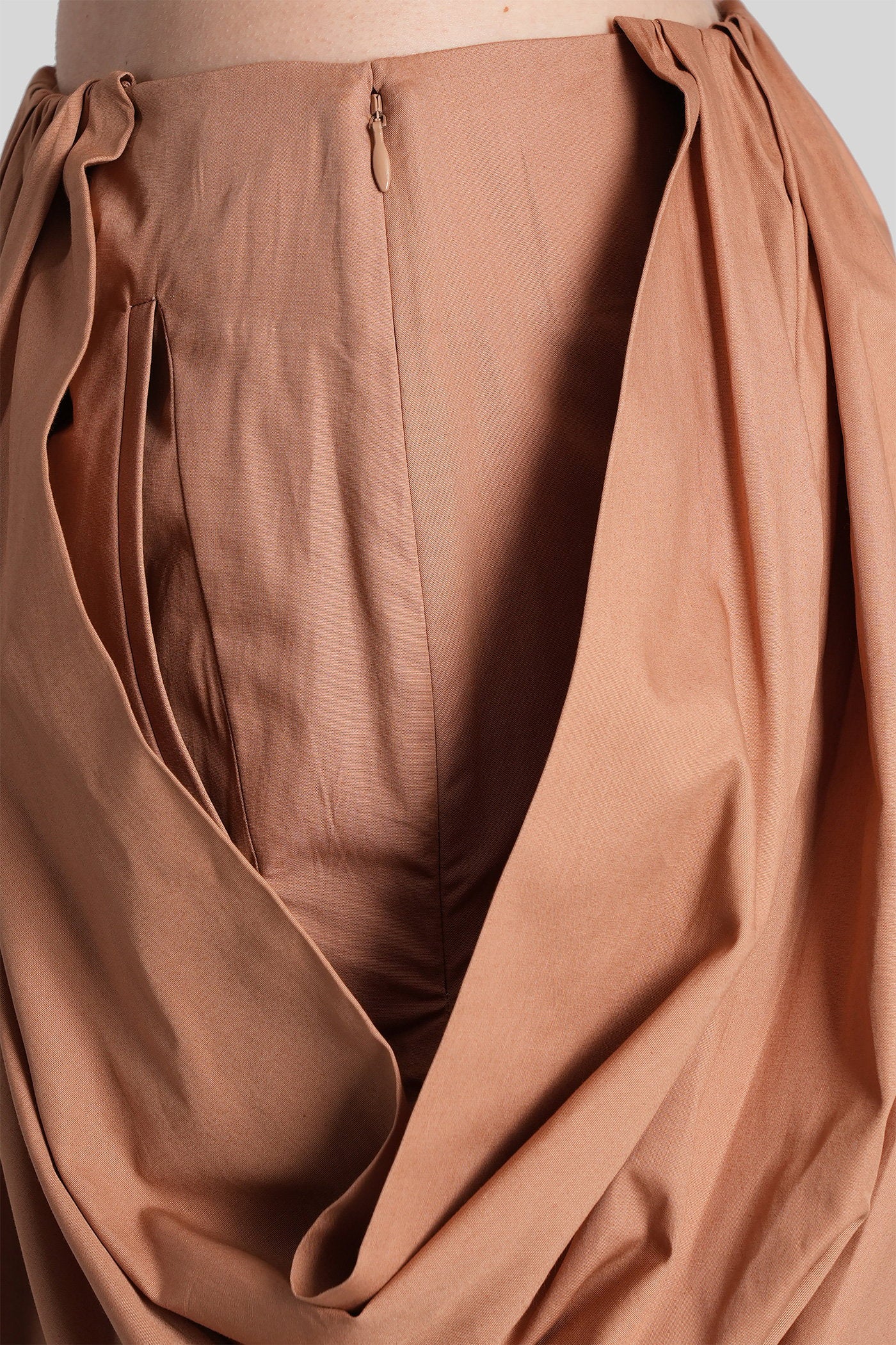 Skirt in brown cotton - Image 5