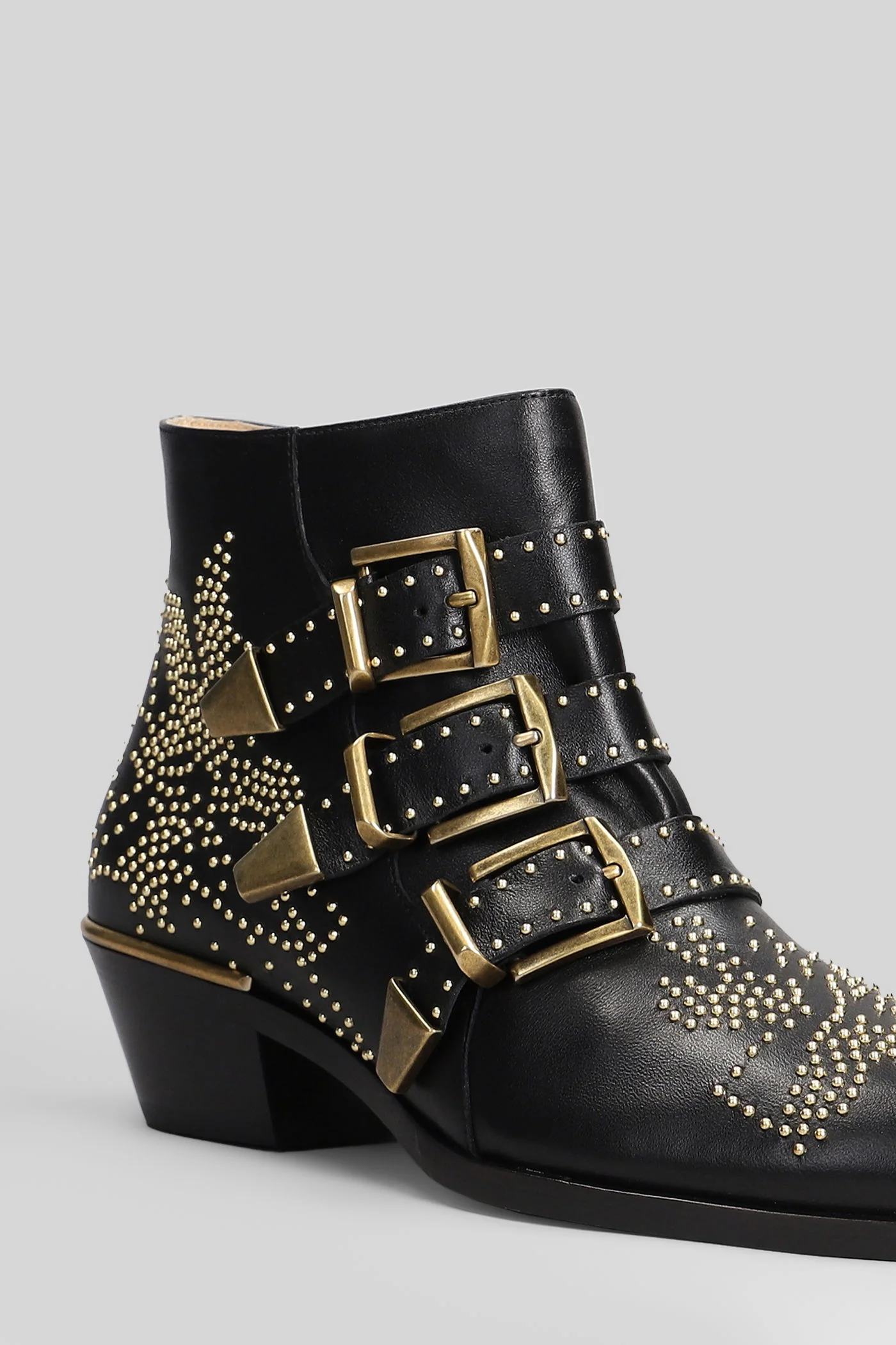 Susanna Ankle boots in black leather - Image 5