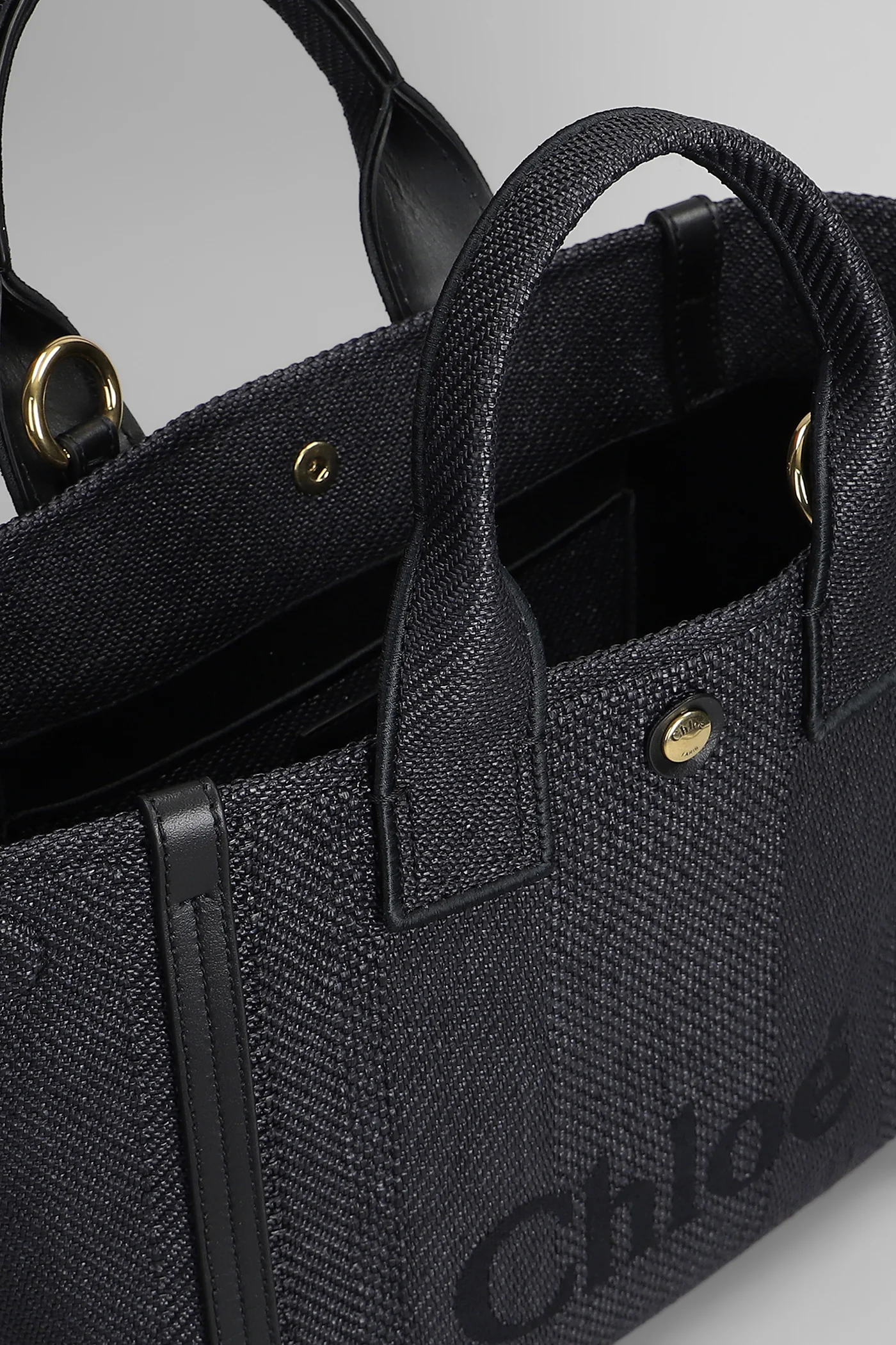 Tote in blue cotton - Image 4