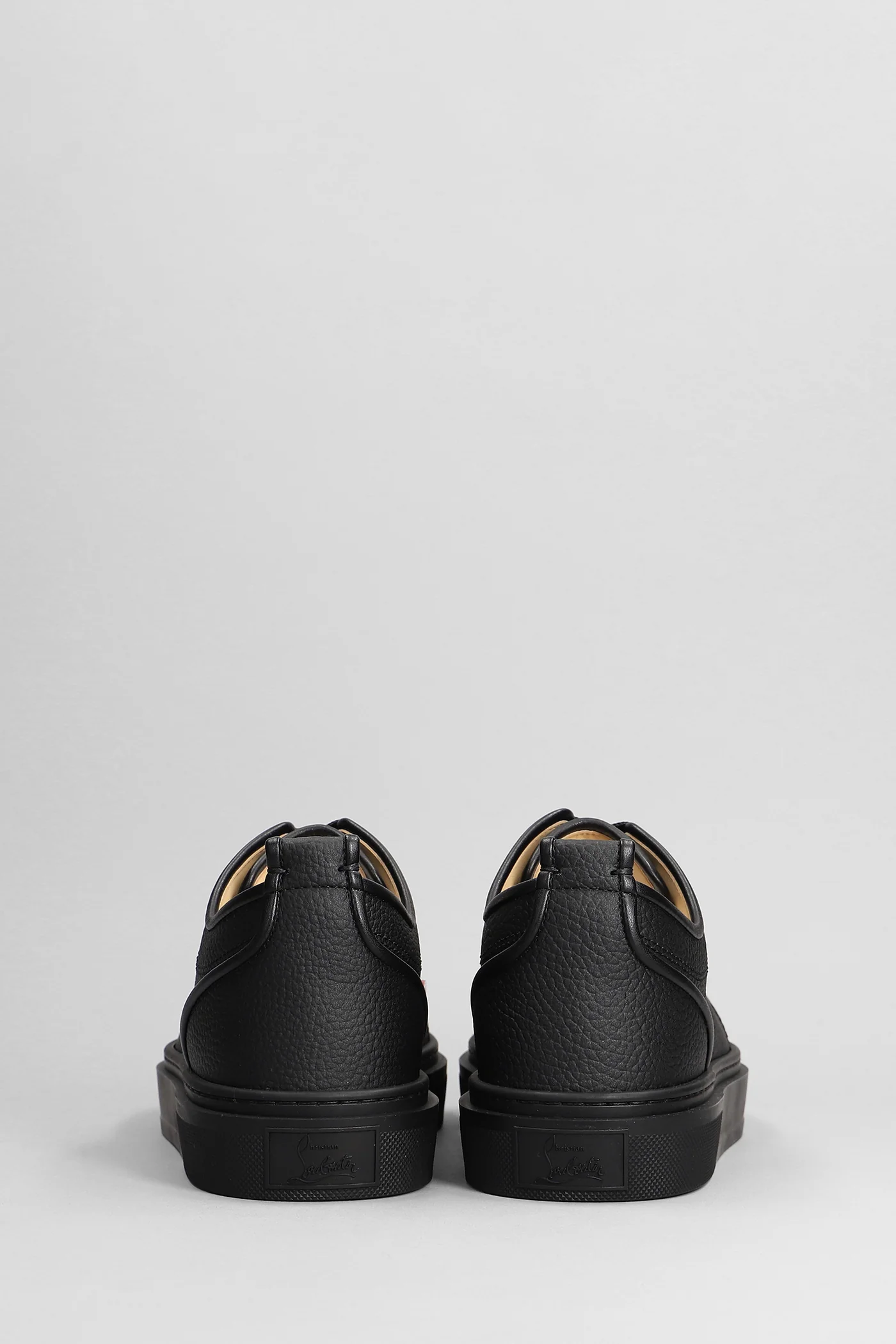 Adolon junior Sneakers in black leather - Image 4