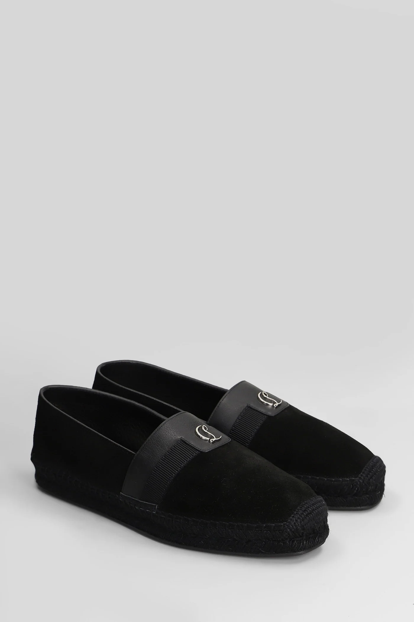 Alfarica flat Espadrilles in black leather - Image 2
