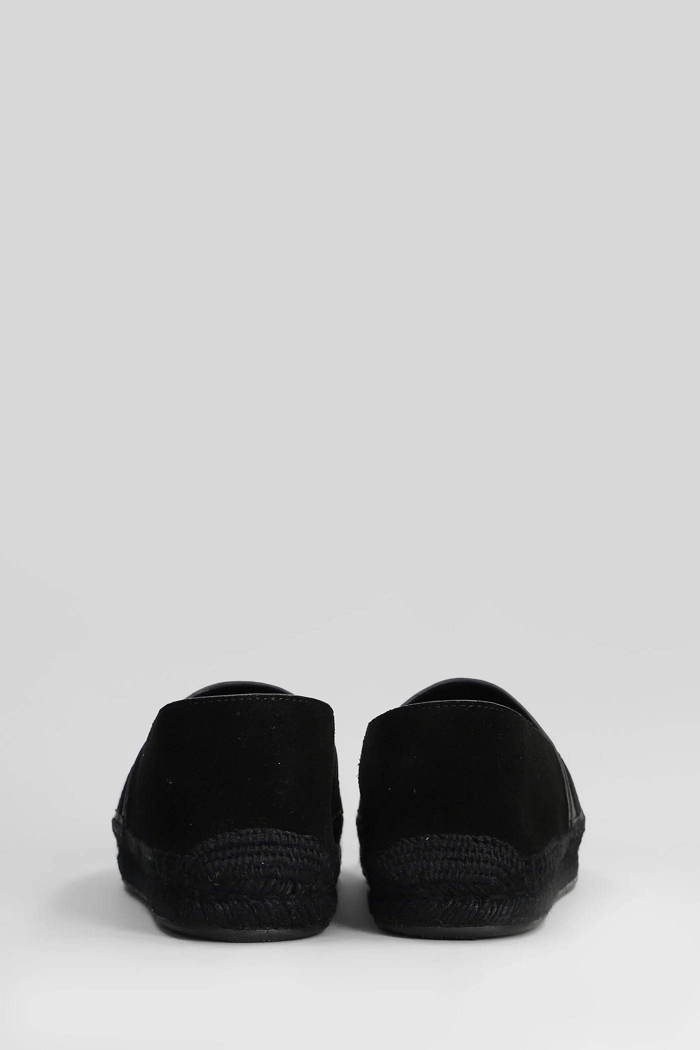 Alfarica flat Espadrilles in black leather - Image 4