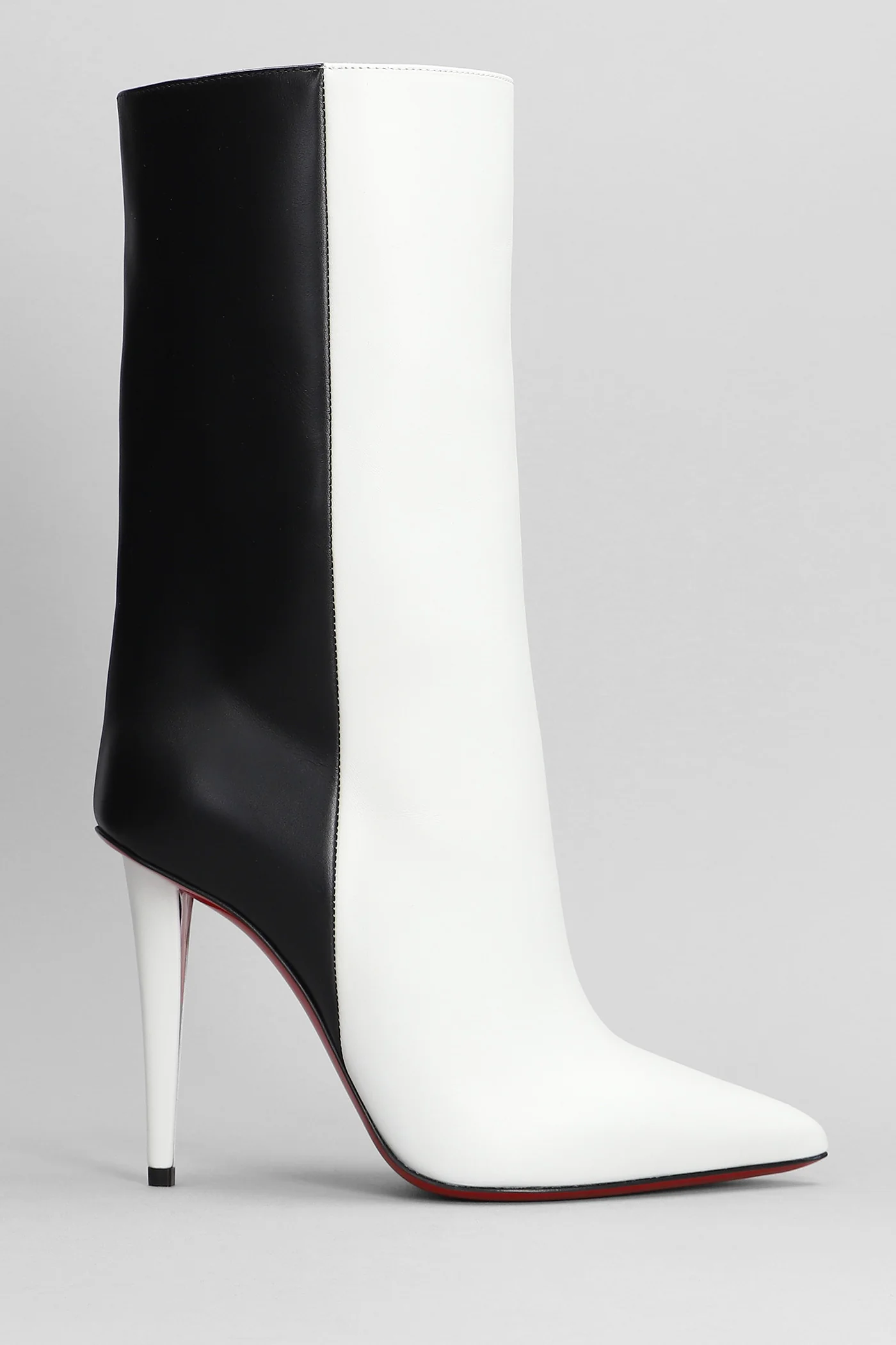 Astrilarge booty 100 Boots in white leather