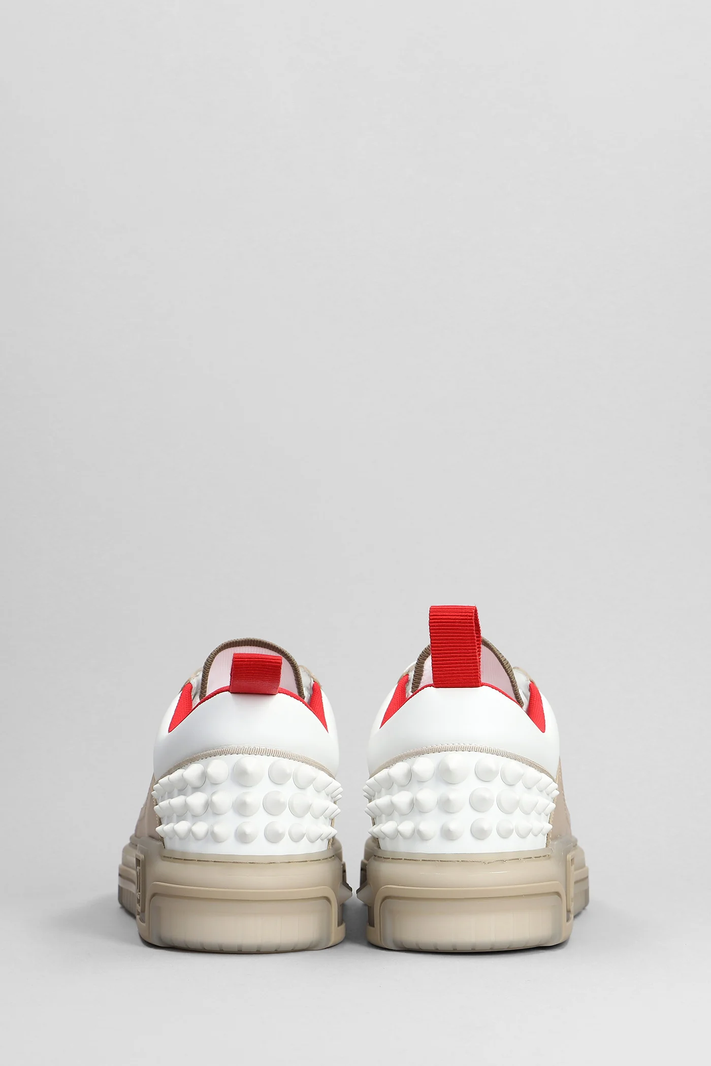 Astroloubi Sneakers in beige leather - Image 4