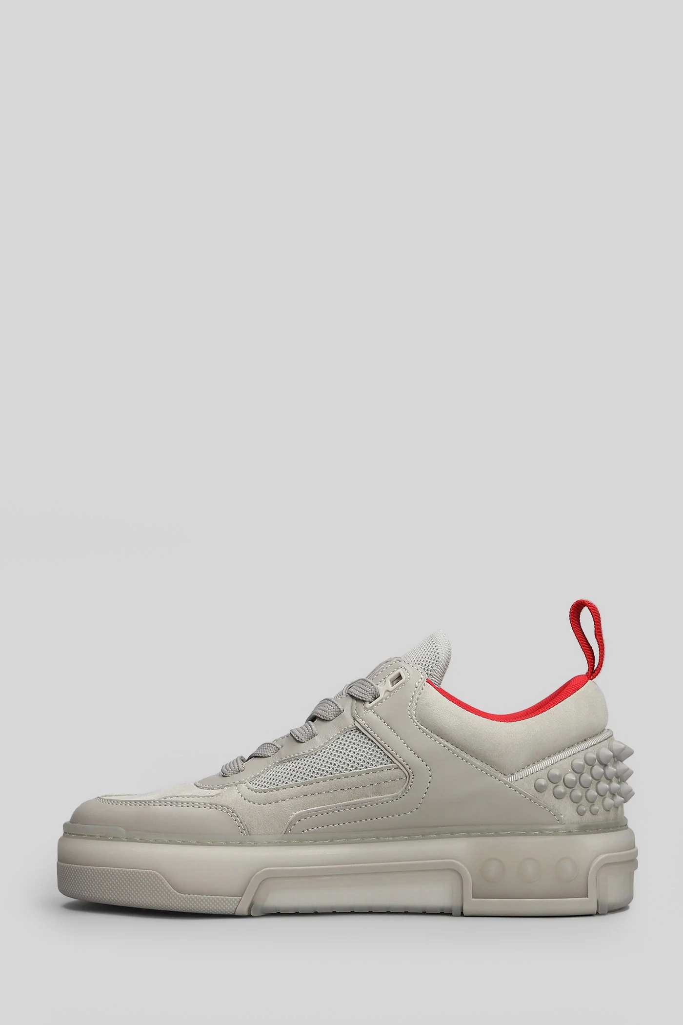 Astroloubi Sneakers in grey suede and leather - Image 3
