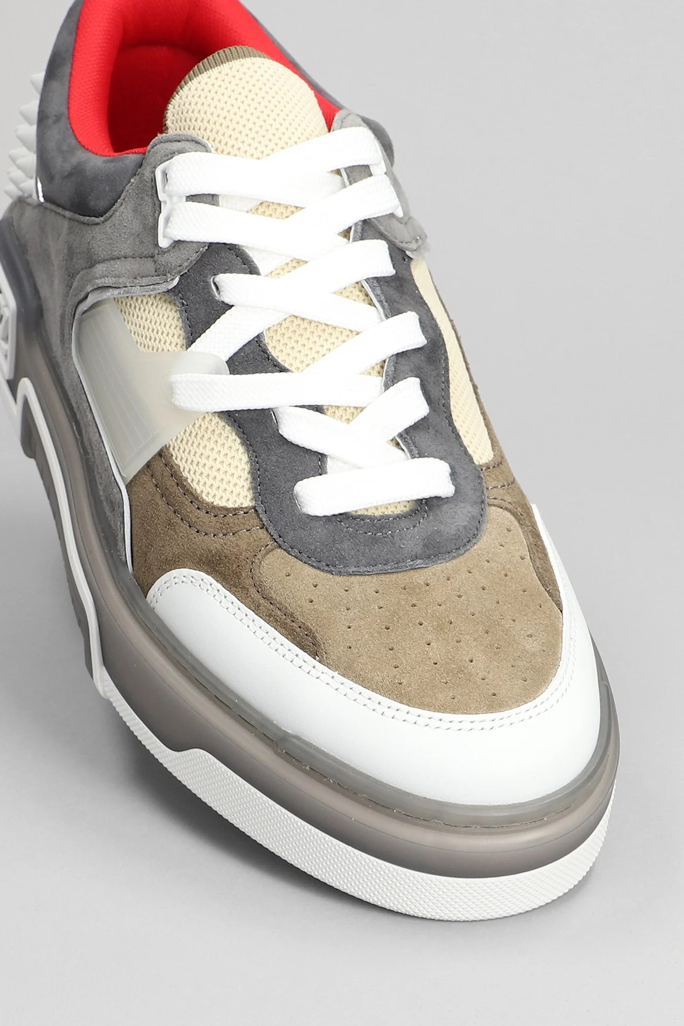 Astroloubi Sneakers in grey suede and leather - Image 5