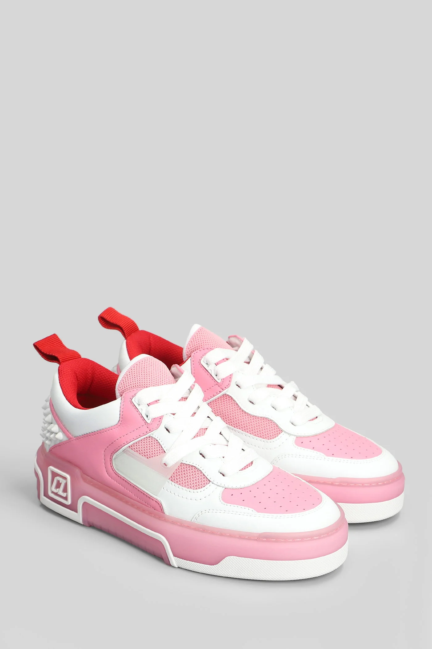Astroloubi Sneakers in white leather and fabric - Image 2