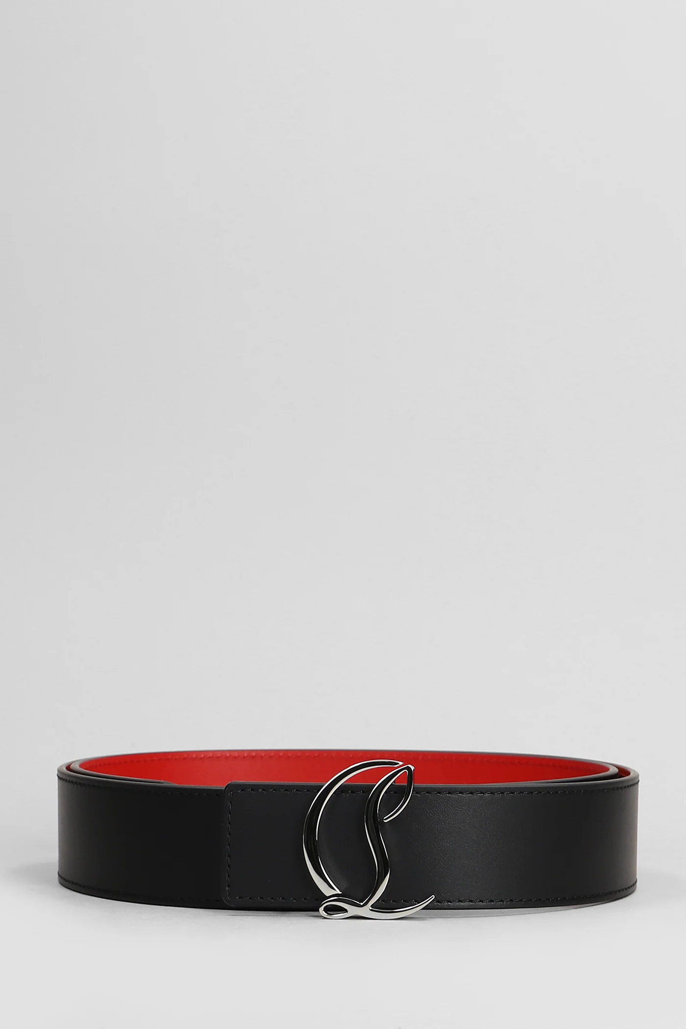 Belts in black leather
