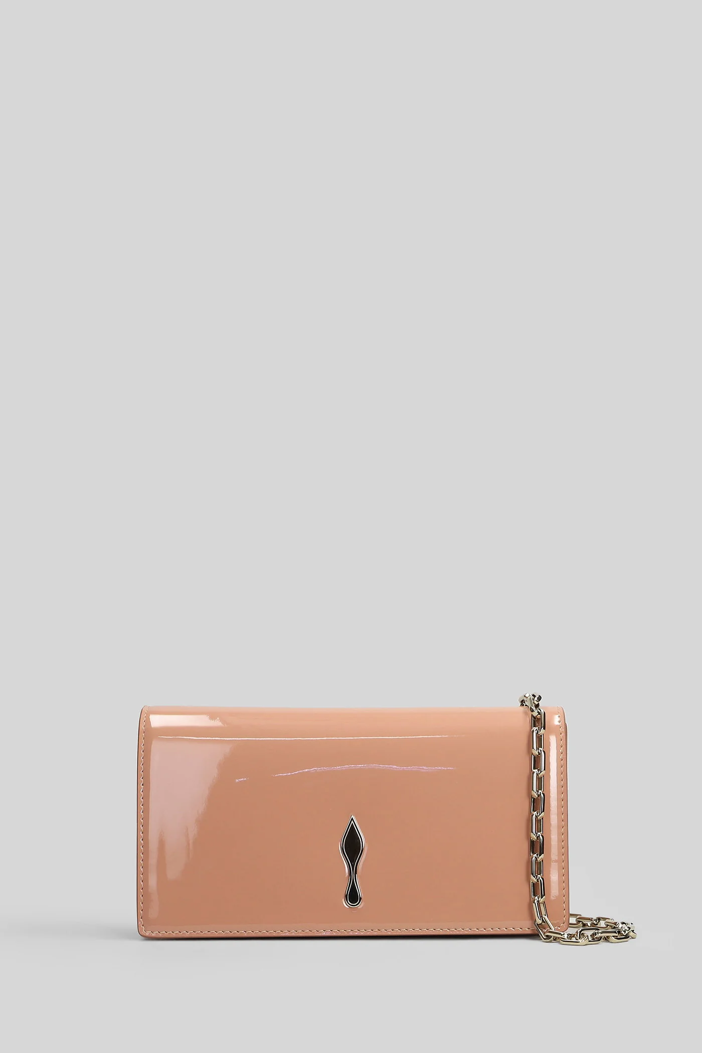 Bettina clutch Shoulder bag in rose-pink patent leather