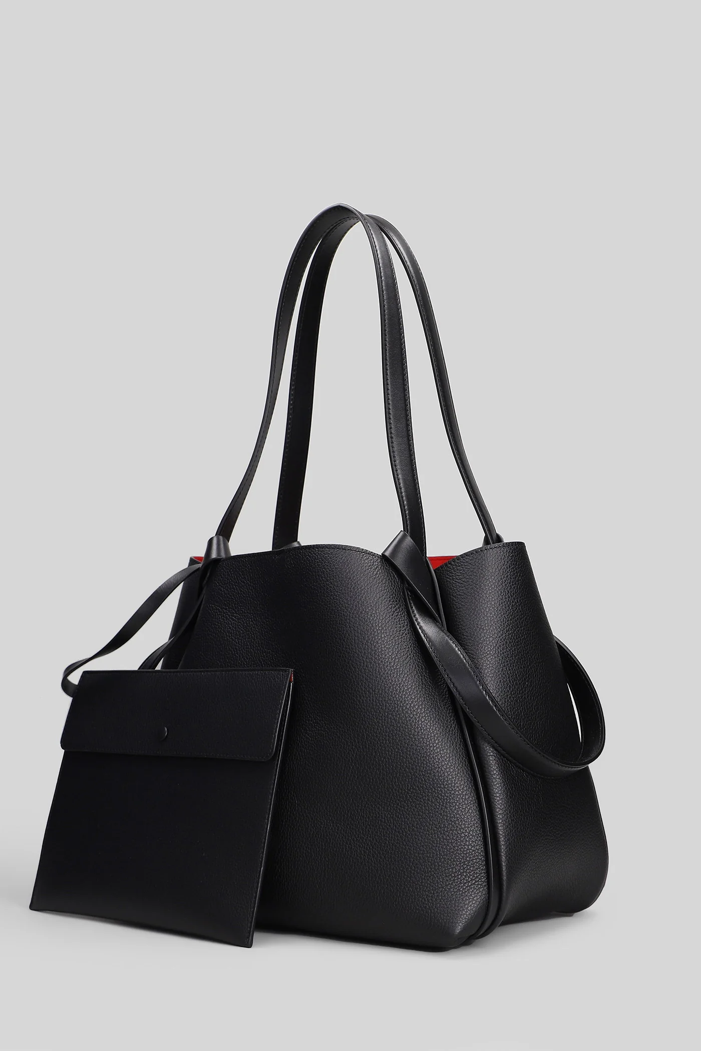 Bettina small Tote in black leather - Image 2