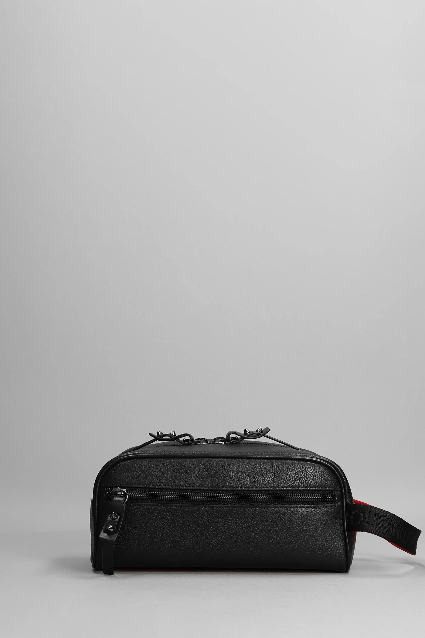 Blaster Clutch in black leather
