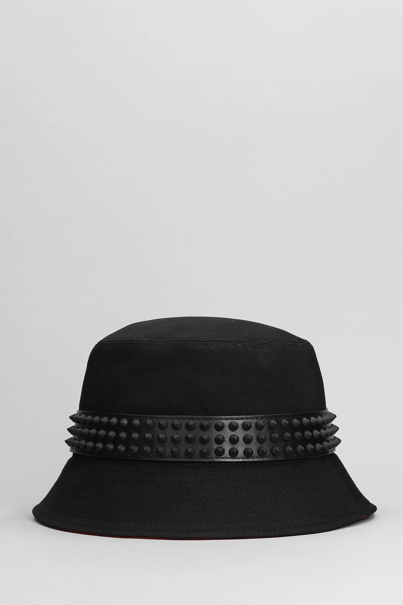Bobino spikes Hats in black cotton - Image 2