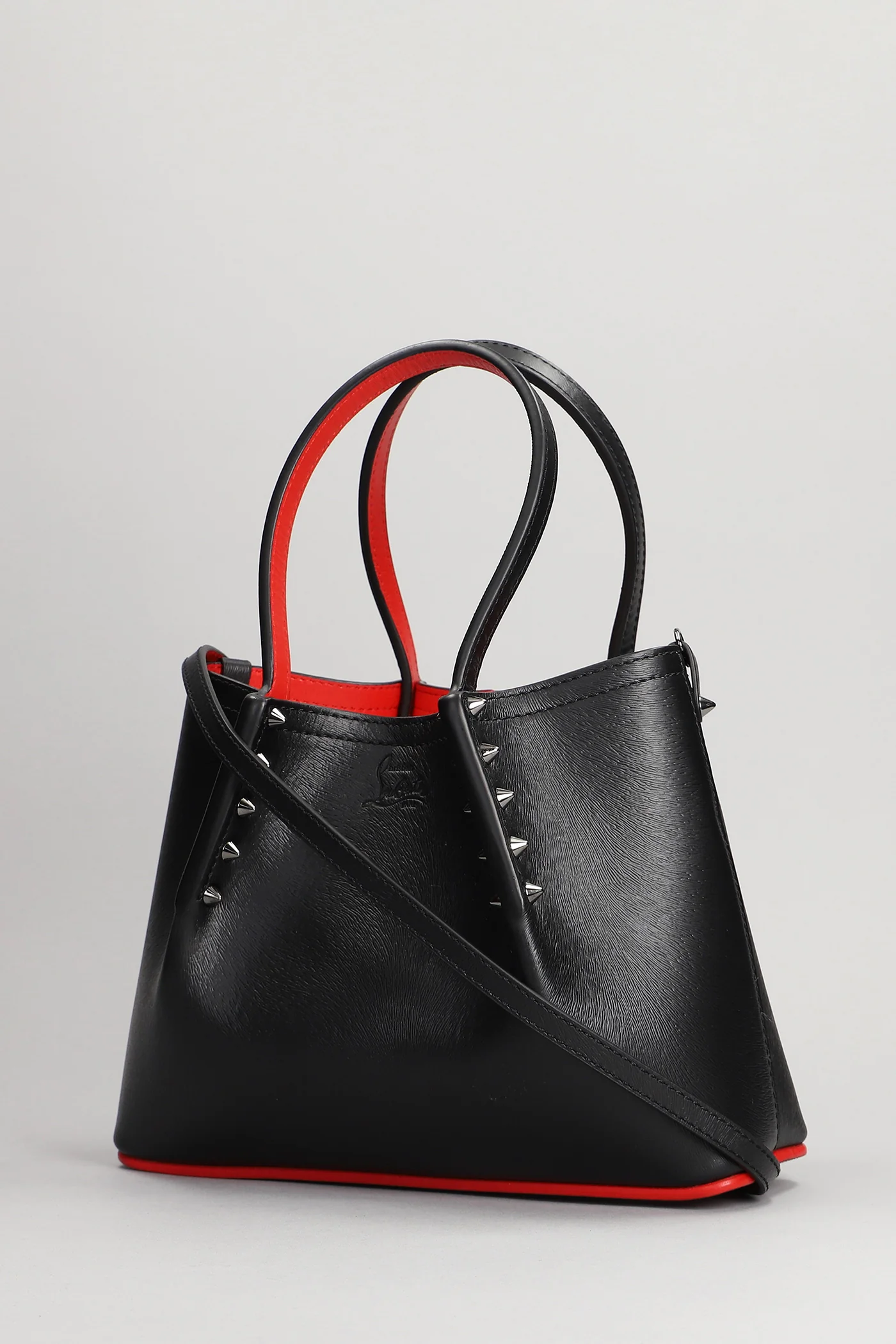 Cabarock mini Hand bag in black leather - Image 2