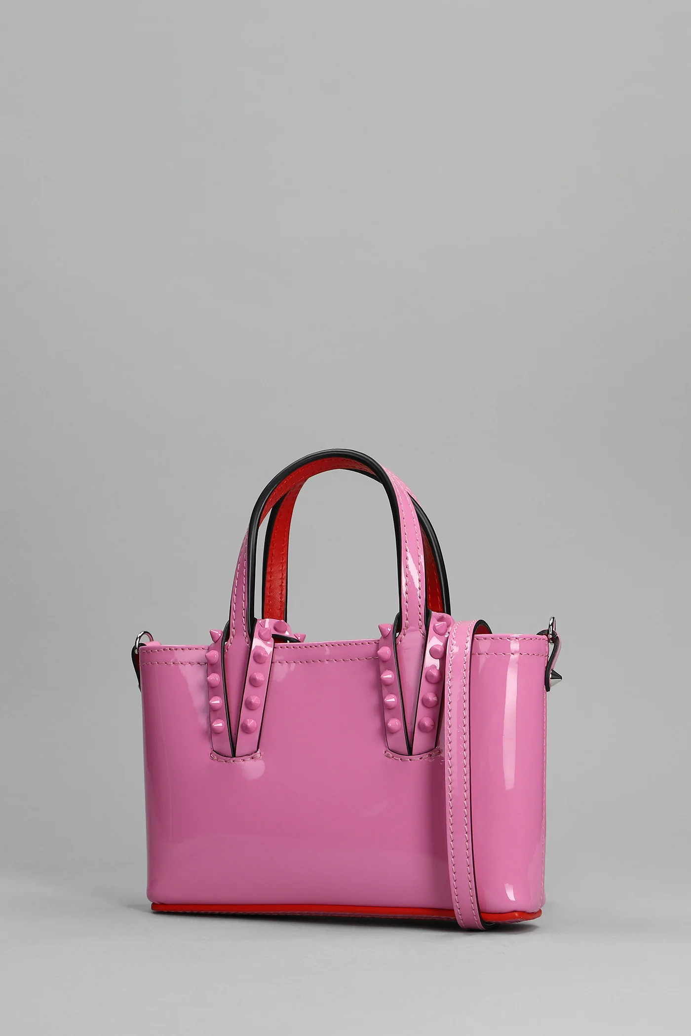 Cabata Hand bag in rose-pink patent leather - Image 2