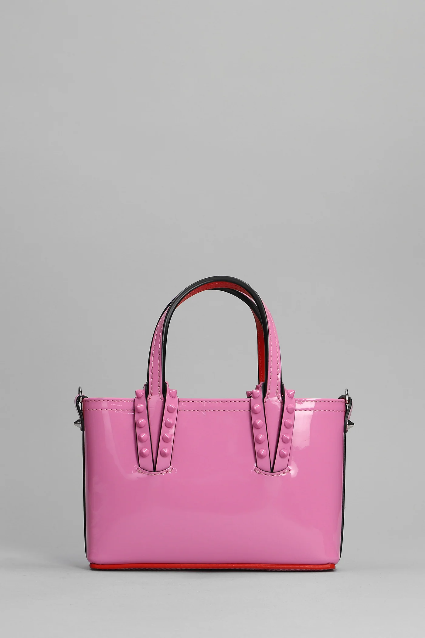 Cabata Hand bag in rose-pink patent leather - Image 3