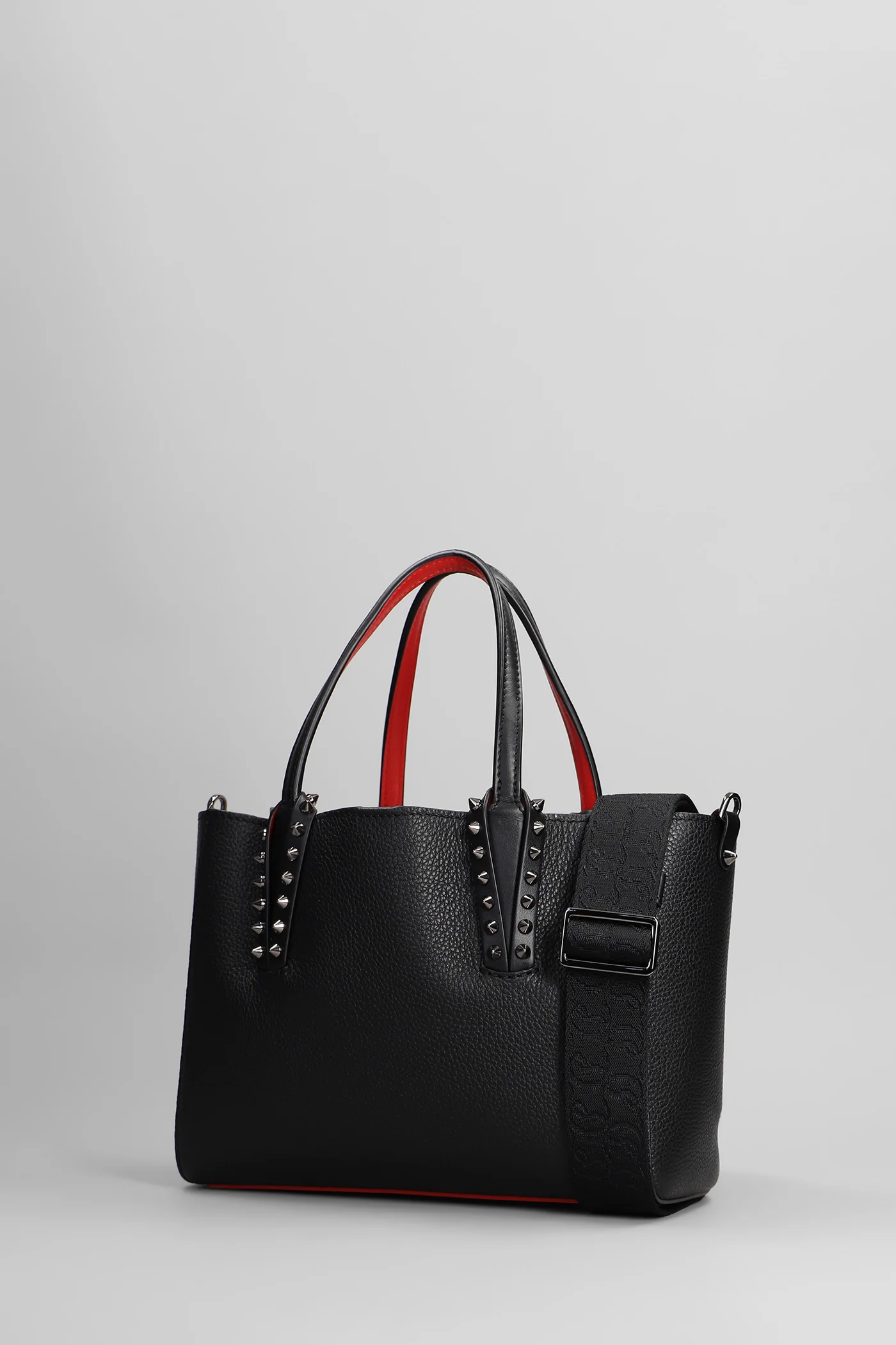 Cabata soft mini Tote in black leather - Image 2