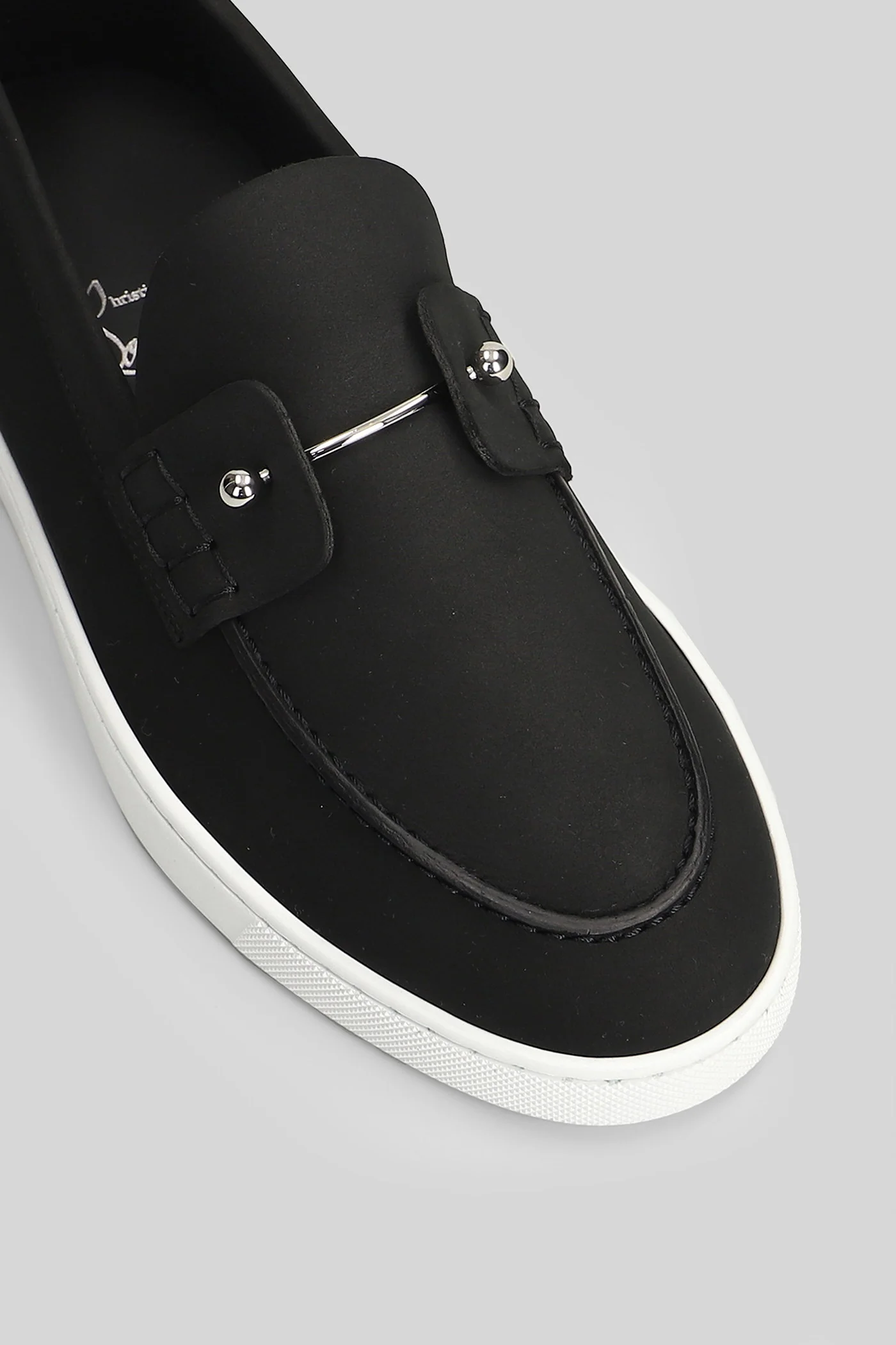 Chambeliboat flat Lace up shoes in black leather - Image 5
