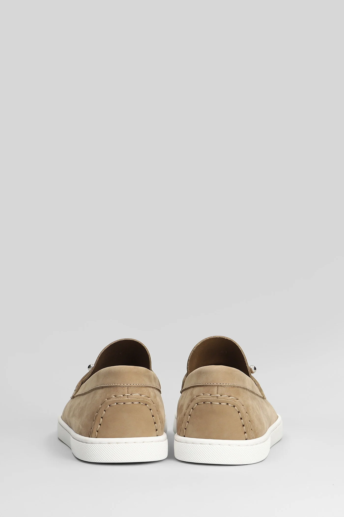 Chambeliboat flat Loafers in beige leather - Image 4