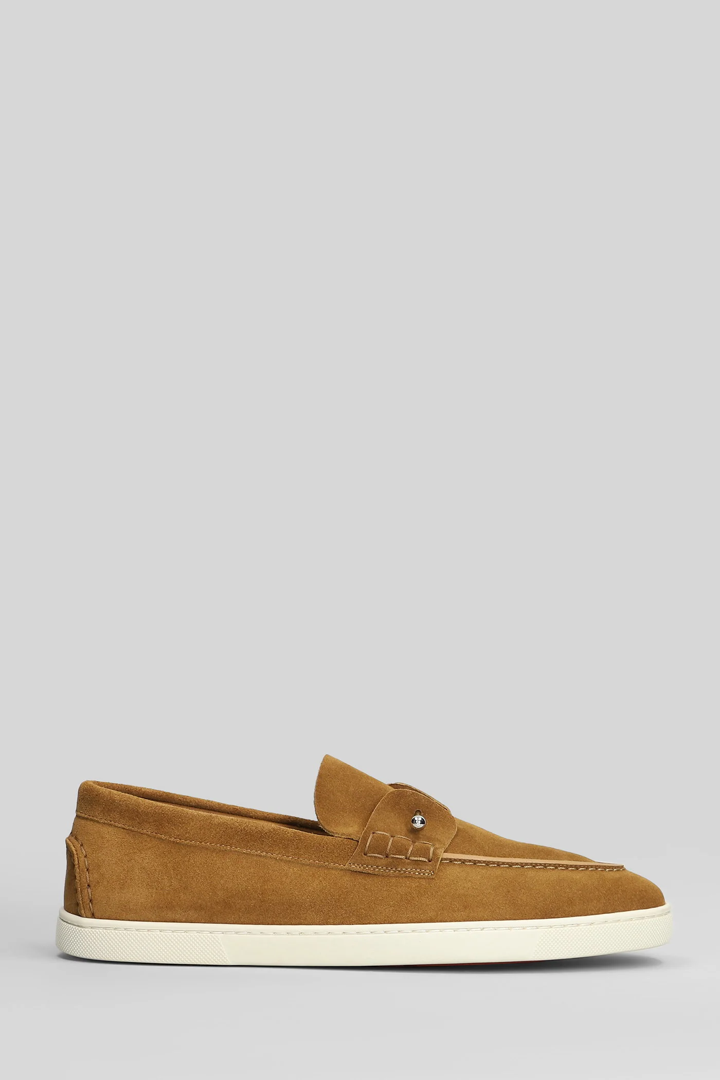 Chambeliboat flat Loafers in leather color suede