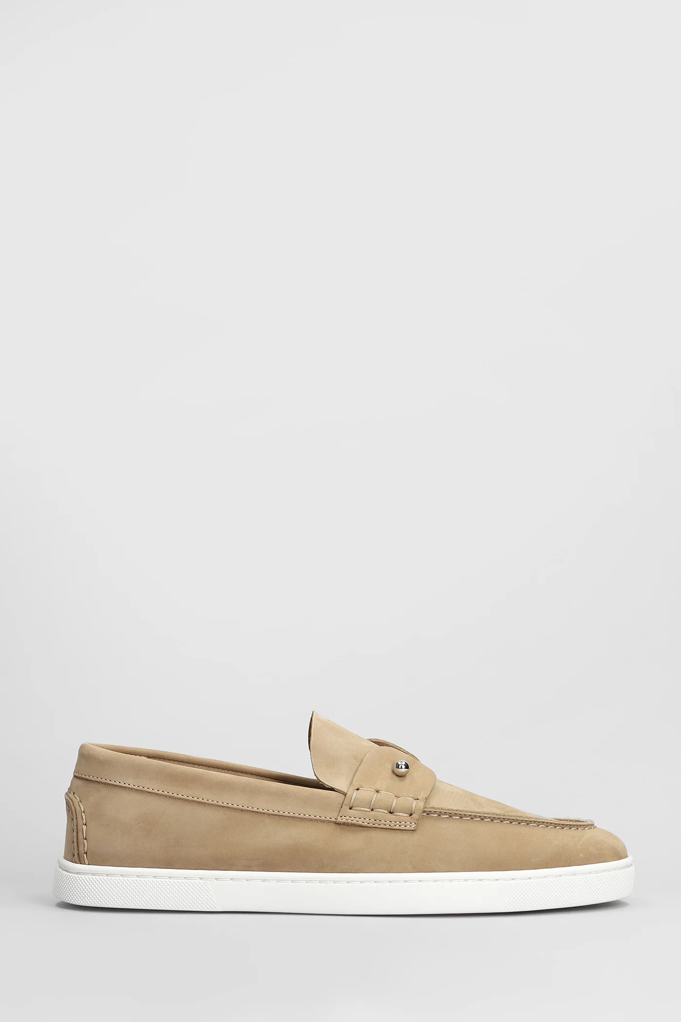 Chambeliboat Loafers in beige leather