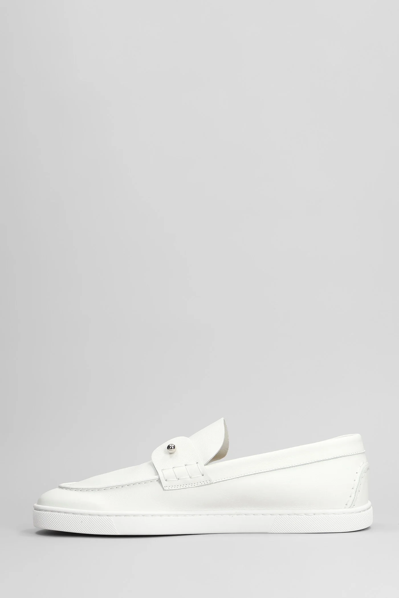 Chambeliboat Loafers in white leather - Image 3
