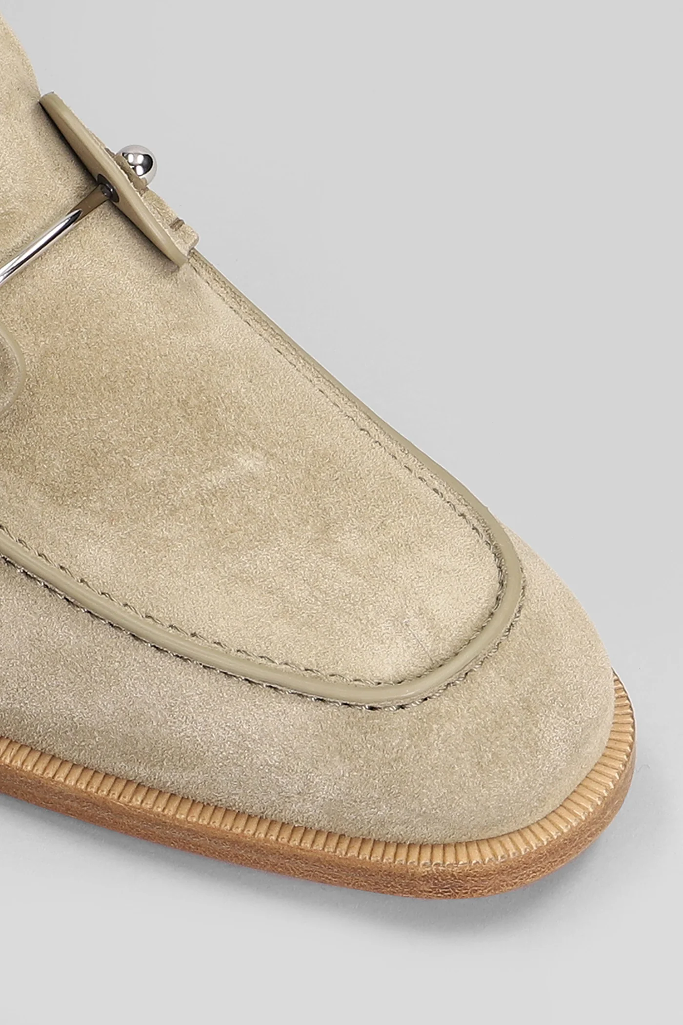 Chambelimoc Loafers in beige suede - Image 5