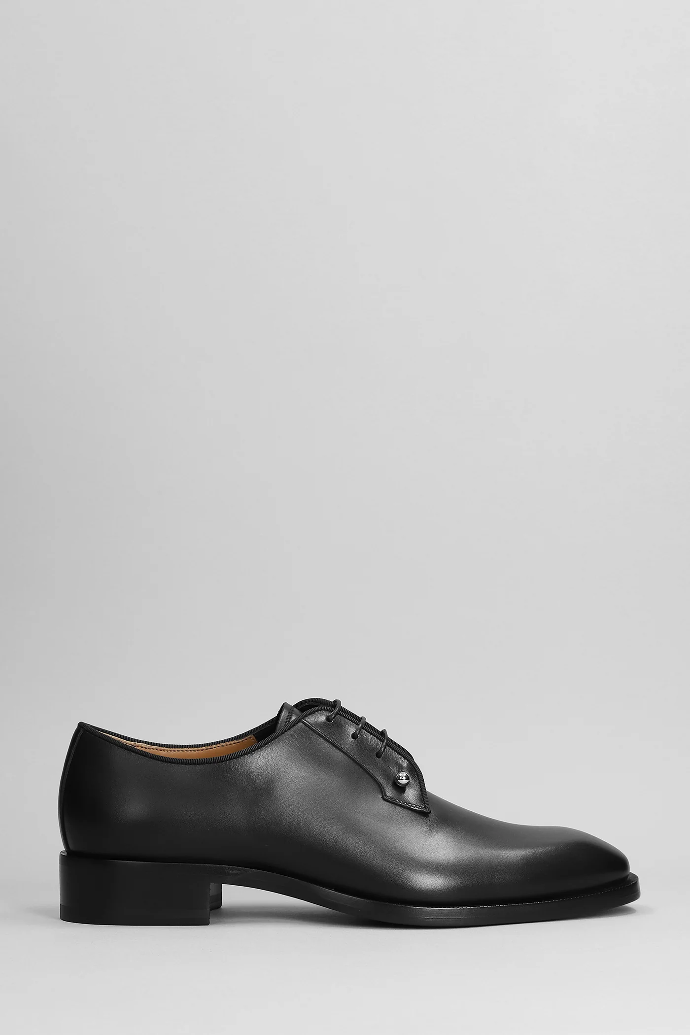 Chambeliss flat Lace up shoes in black leather