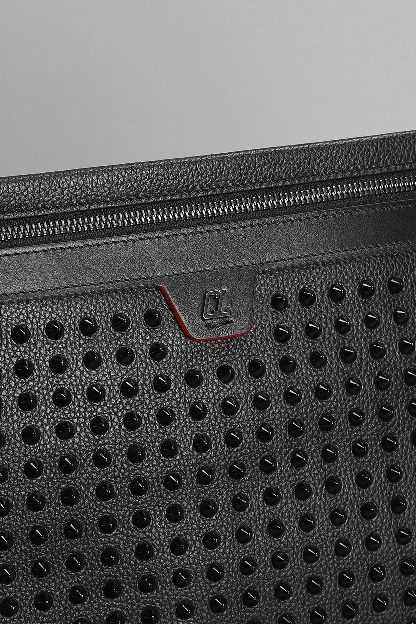 Clutch in black leather - Image 4