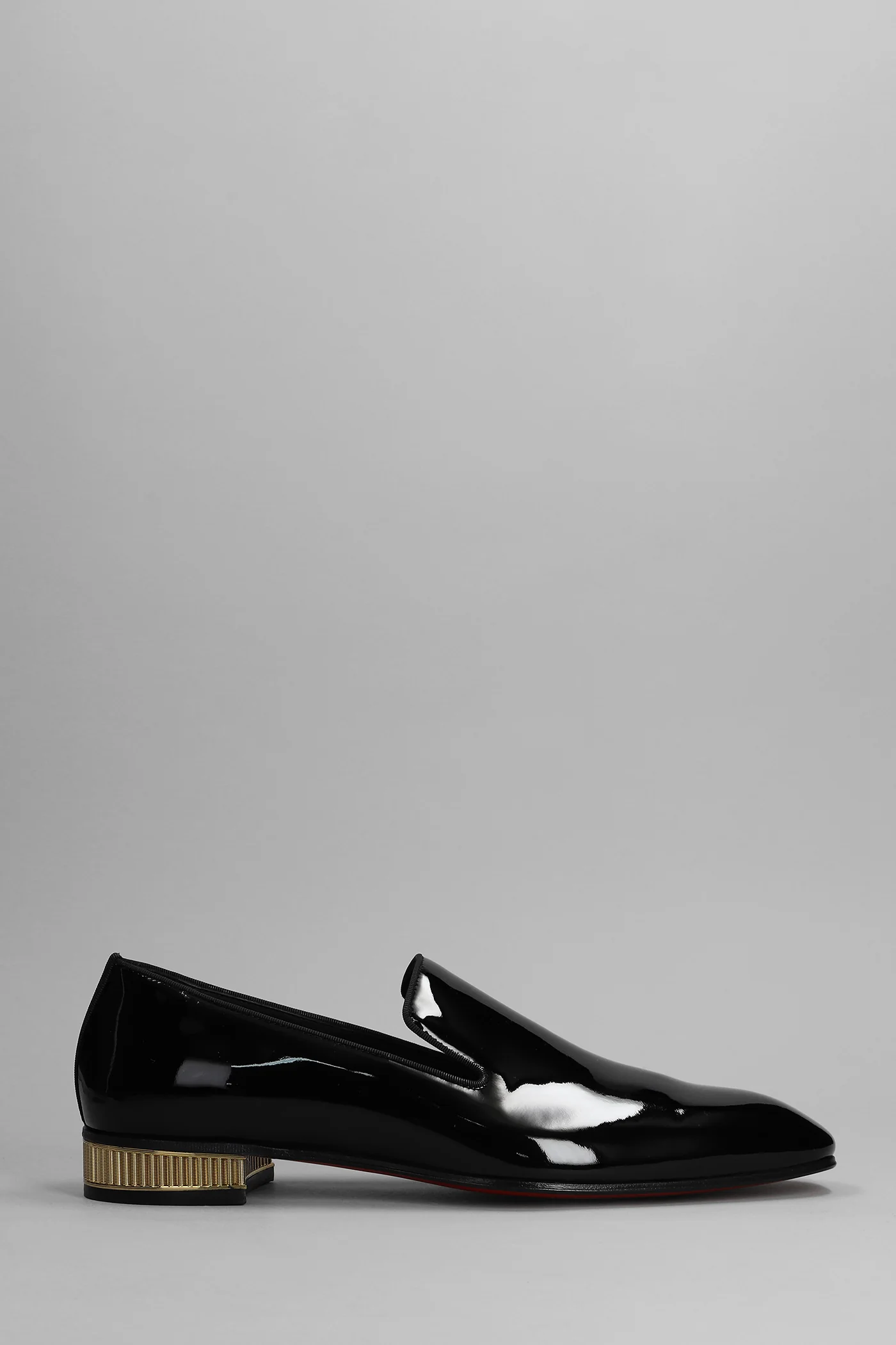 Colonnaki flat Loafers in black patent leather