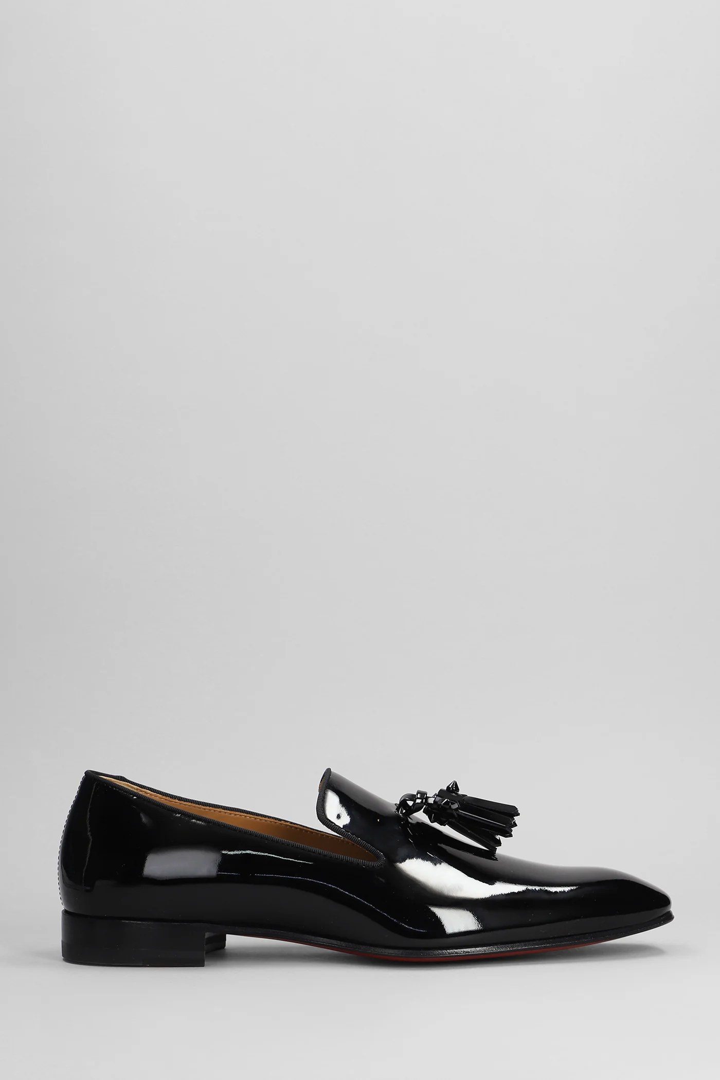 Dandelion Loafers in black patent leather