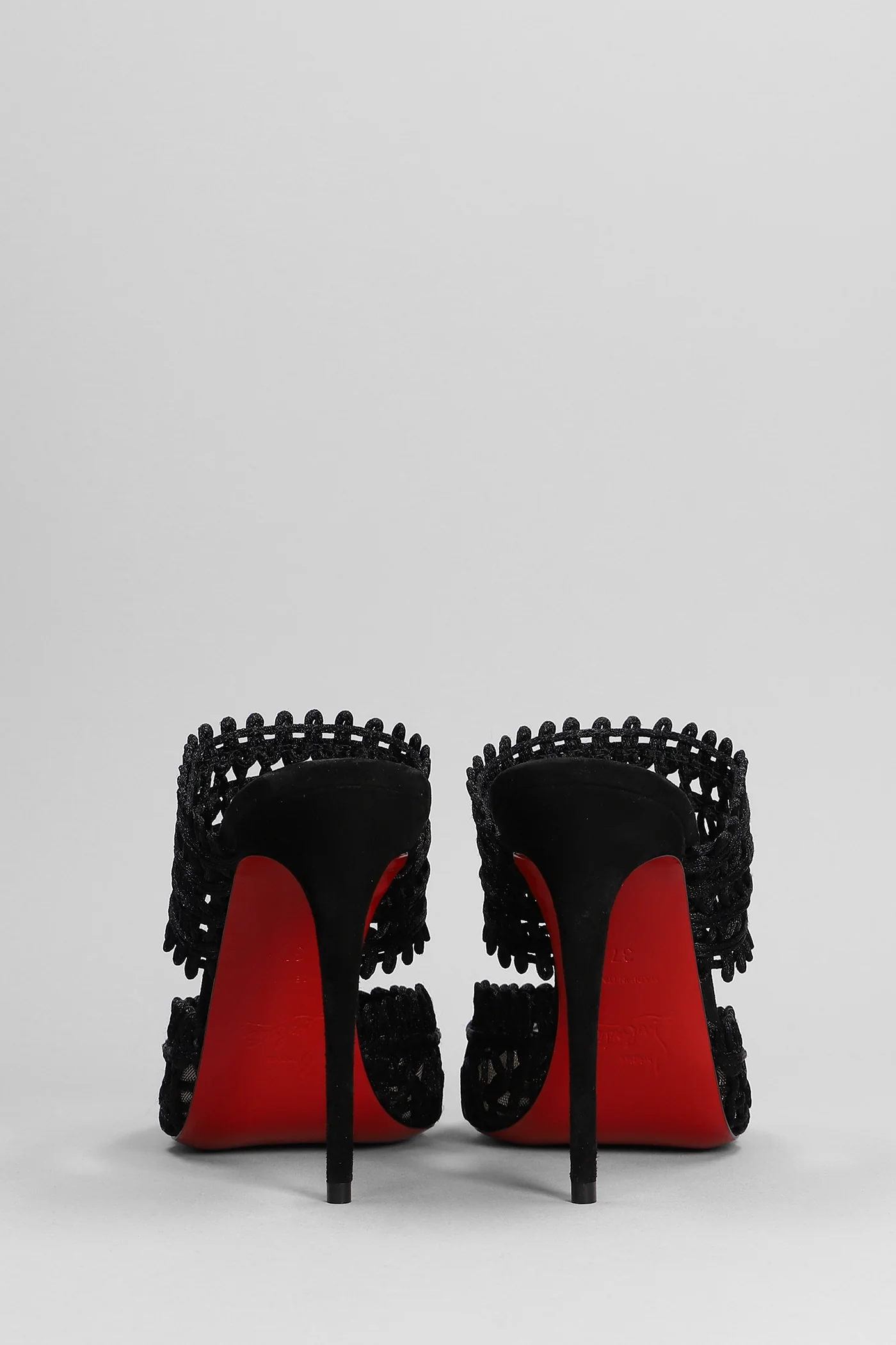 Deia Slipper-Mule in black macramè - Image 4
