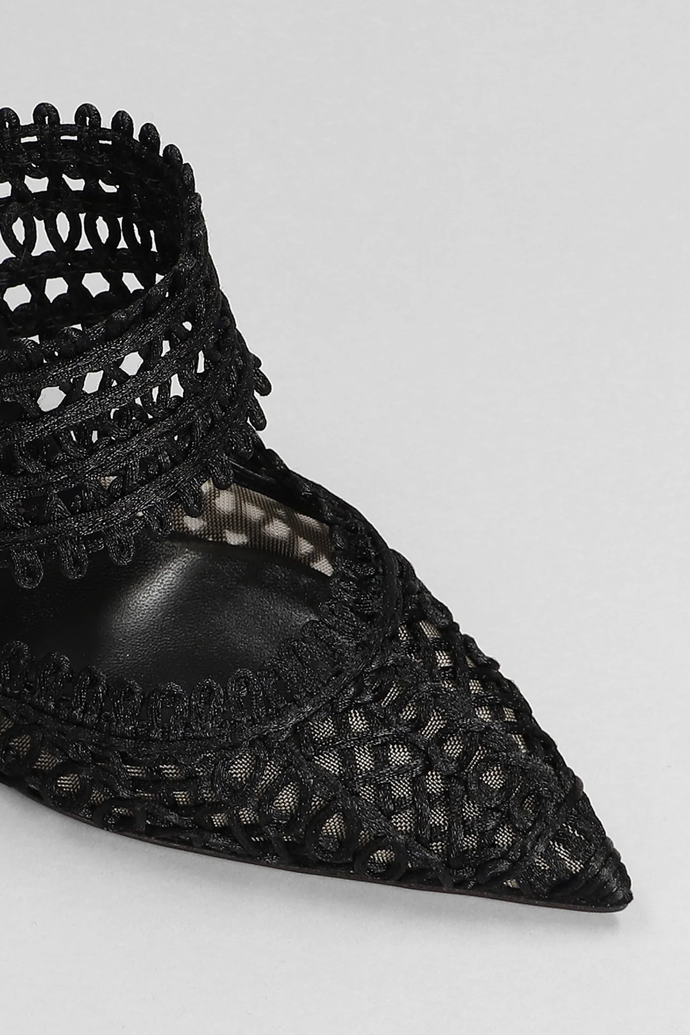 Deia Slipper-Mule in black macramè - Image 5