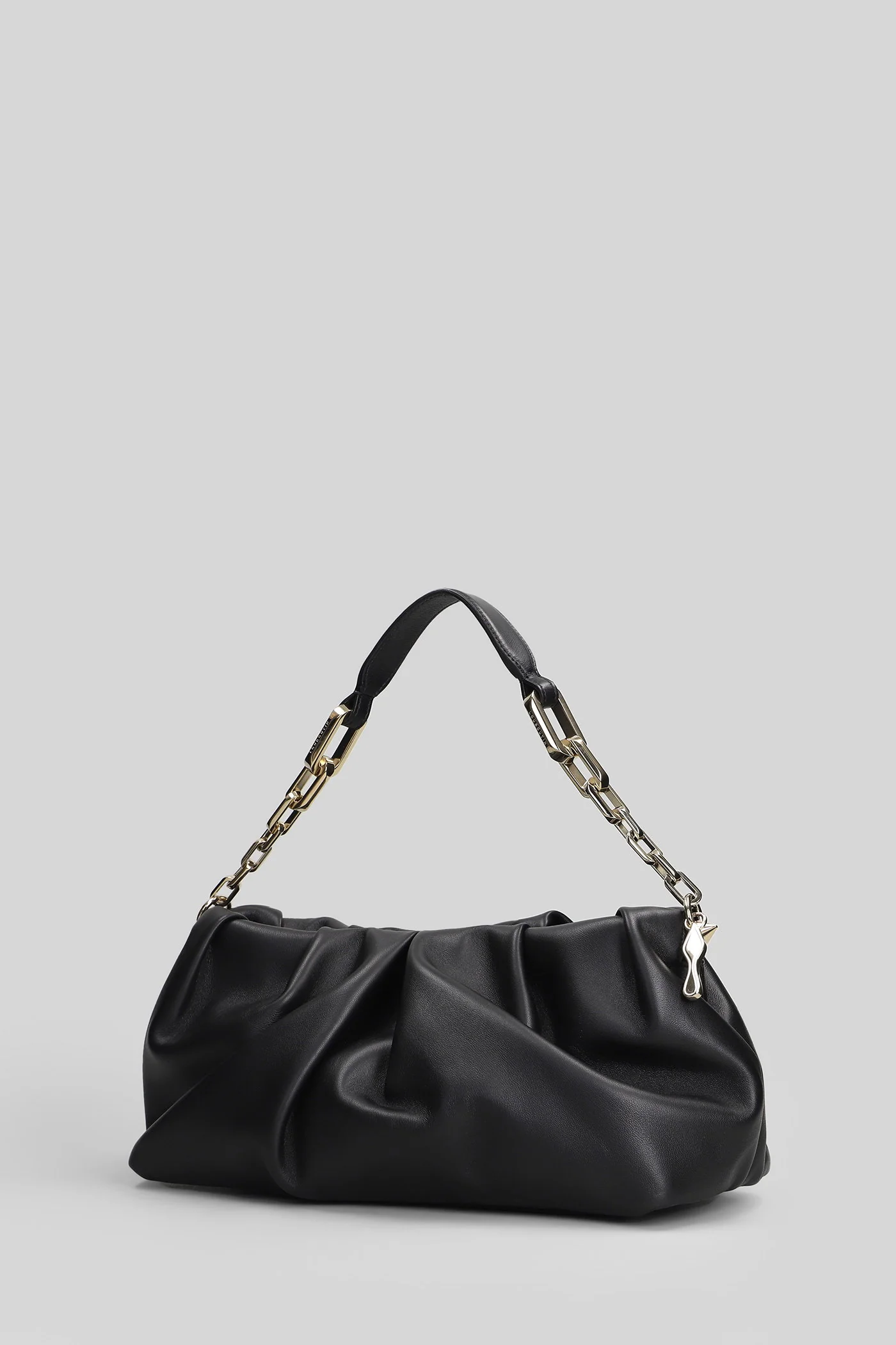 Eva Shoulder bag in black leather - Image 2