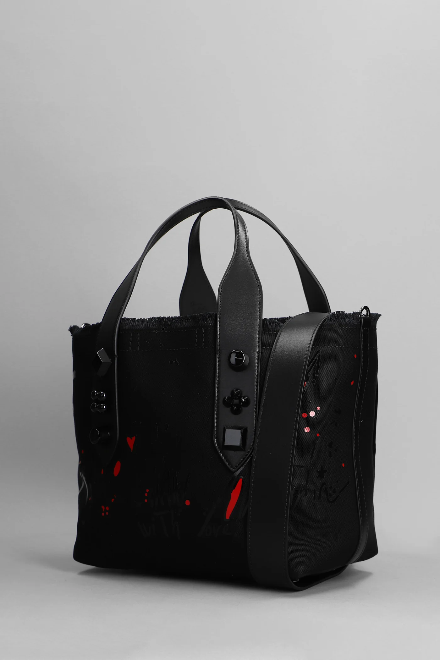 Frangibus Tote in black cotton - Image 2