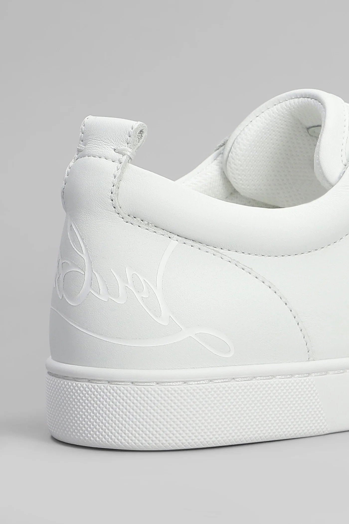 Fun louise junior Sneakers in white leather - Image 5