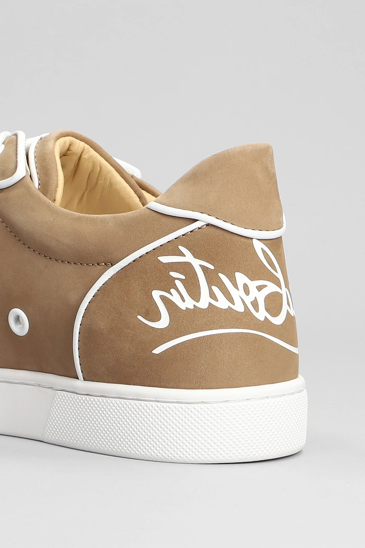 Fun vieira orlato Sneakers in brown leather - Image 5