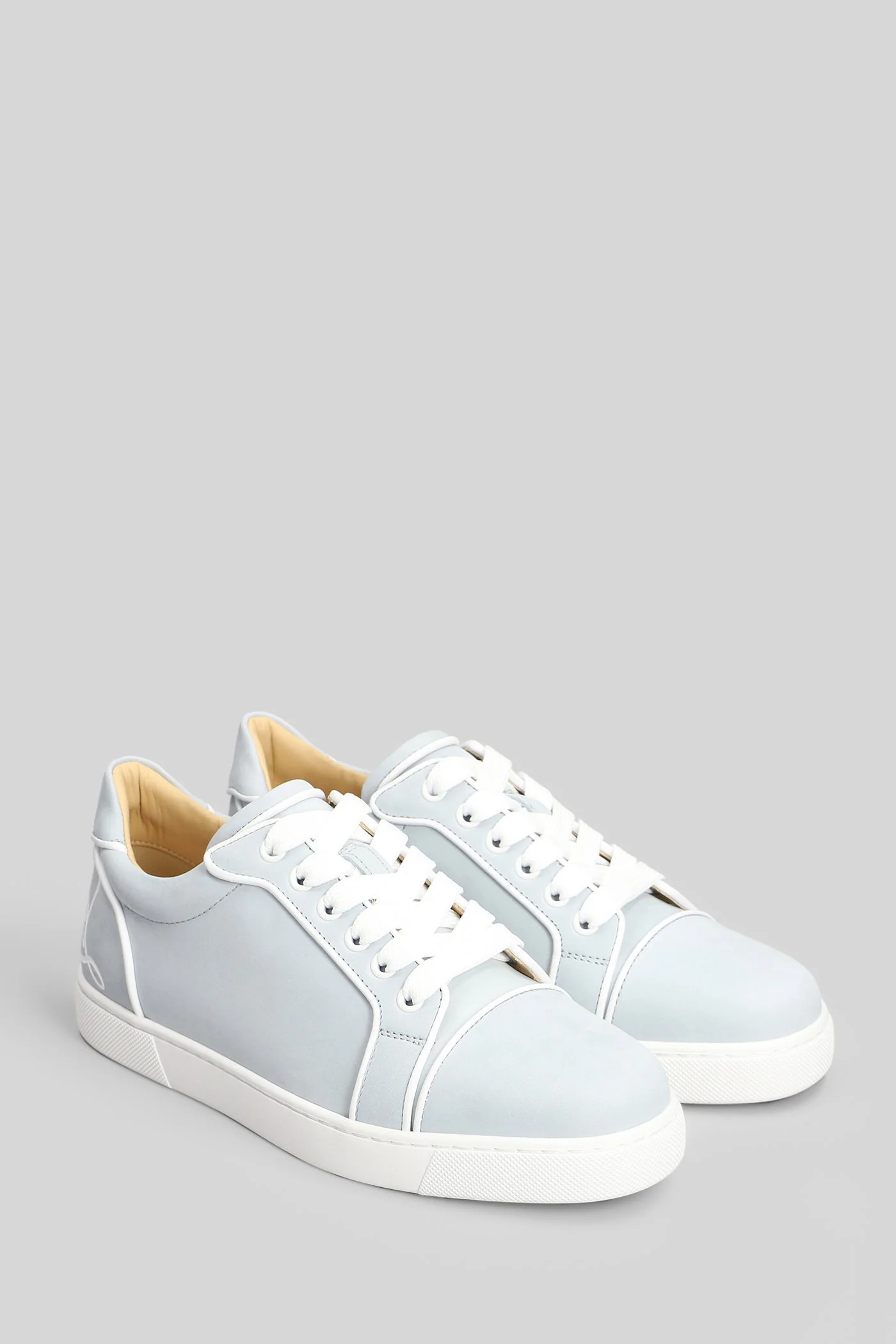 Fun vieira orlato Sneakers in cyan leather - Image 2