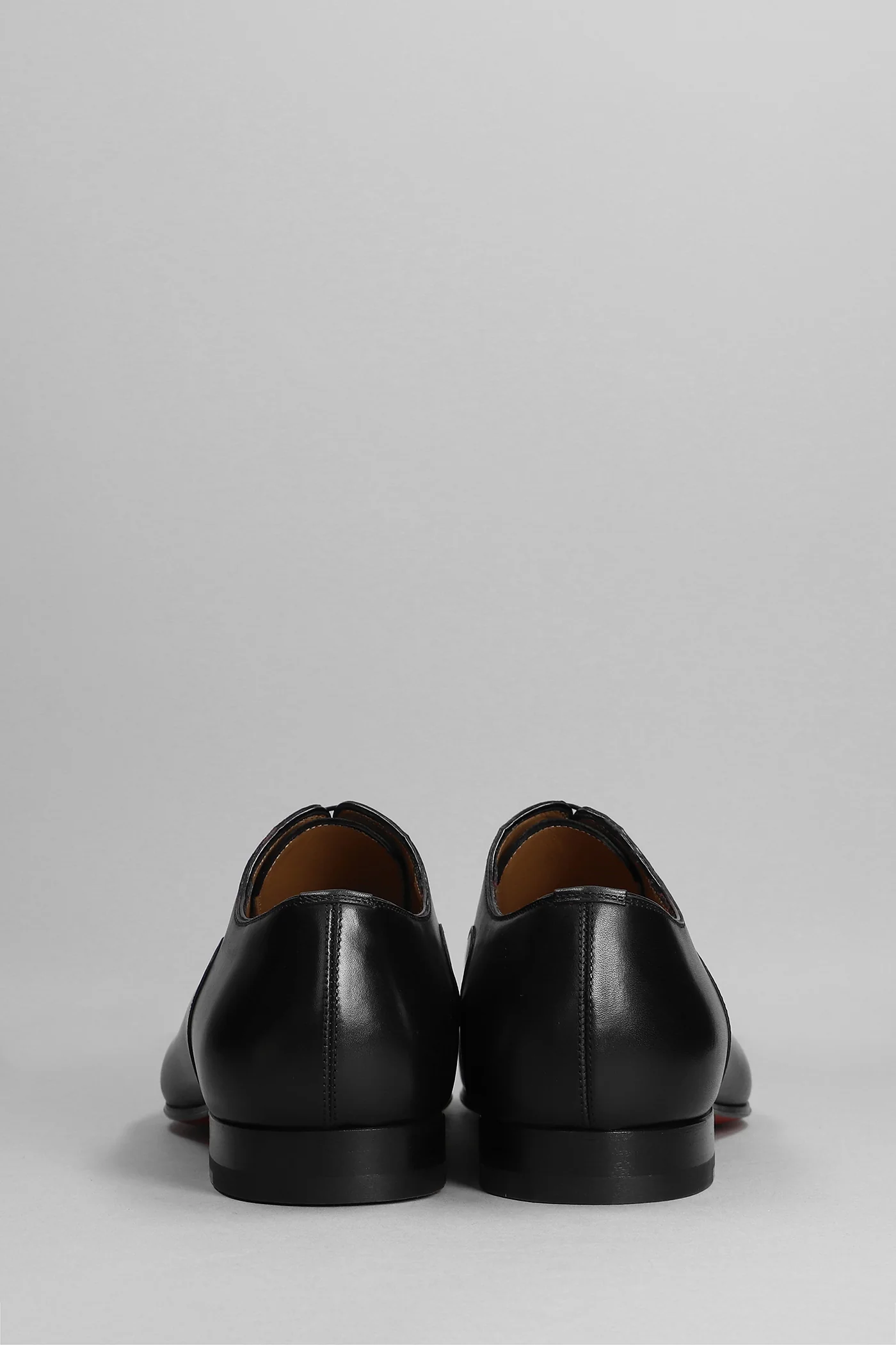 Greggo Lace up shoes in black leather - Image 4