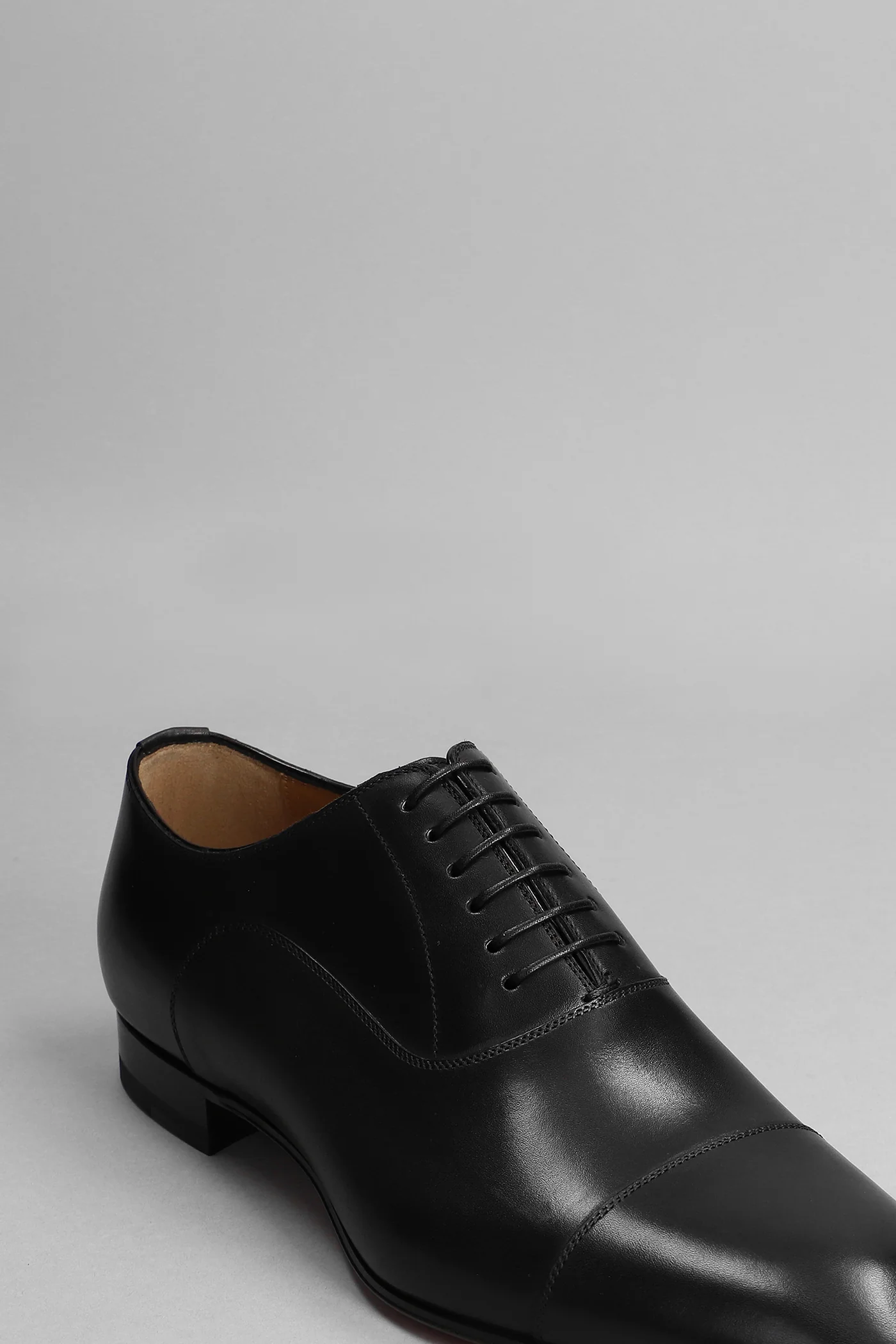 Greggo Lace up shoes in black leather - Image 5